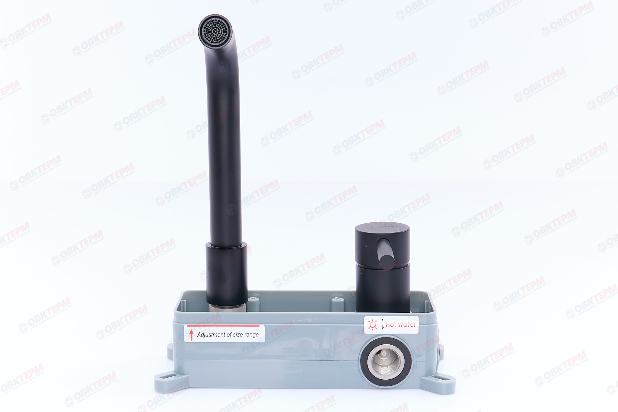 Смеситель д/умывальника нерж/сталь MIXXUS SUS-111 INNER (BLACK) встраиваемый (12 шт/ящ) - миниатюра №3