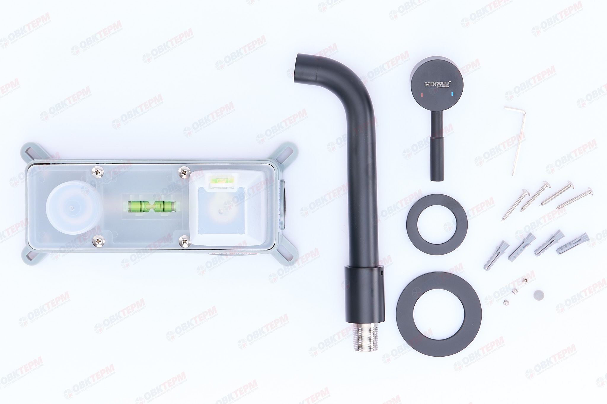 Смеситель д/умывальника нерж/сталь MIXXUS SUS-111 INNER (BLACK) встраиваемый (12 шт/ящ) - миниатюра №4