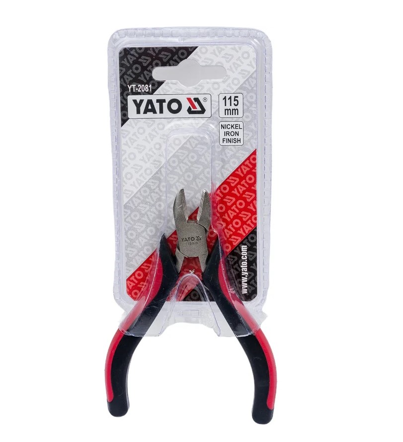Бокорезы Yato "Мини" 115 мм (сталь CrV HRC 56-62 никель) двухкомпонентные рукоятки - Изображение №2