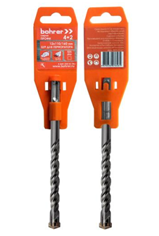 Бур SDS+ Bohrer Профи 8x 50/110 (4резца + 2спирали) - Изображение №1
