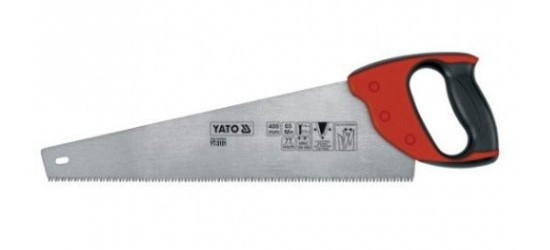 Пила по дереву YATO  450 мм (шаг 7 TPI) двухкомпонентная рукоятка - Изображение №1