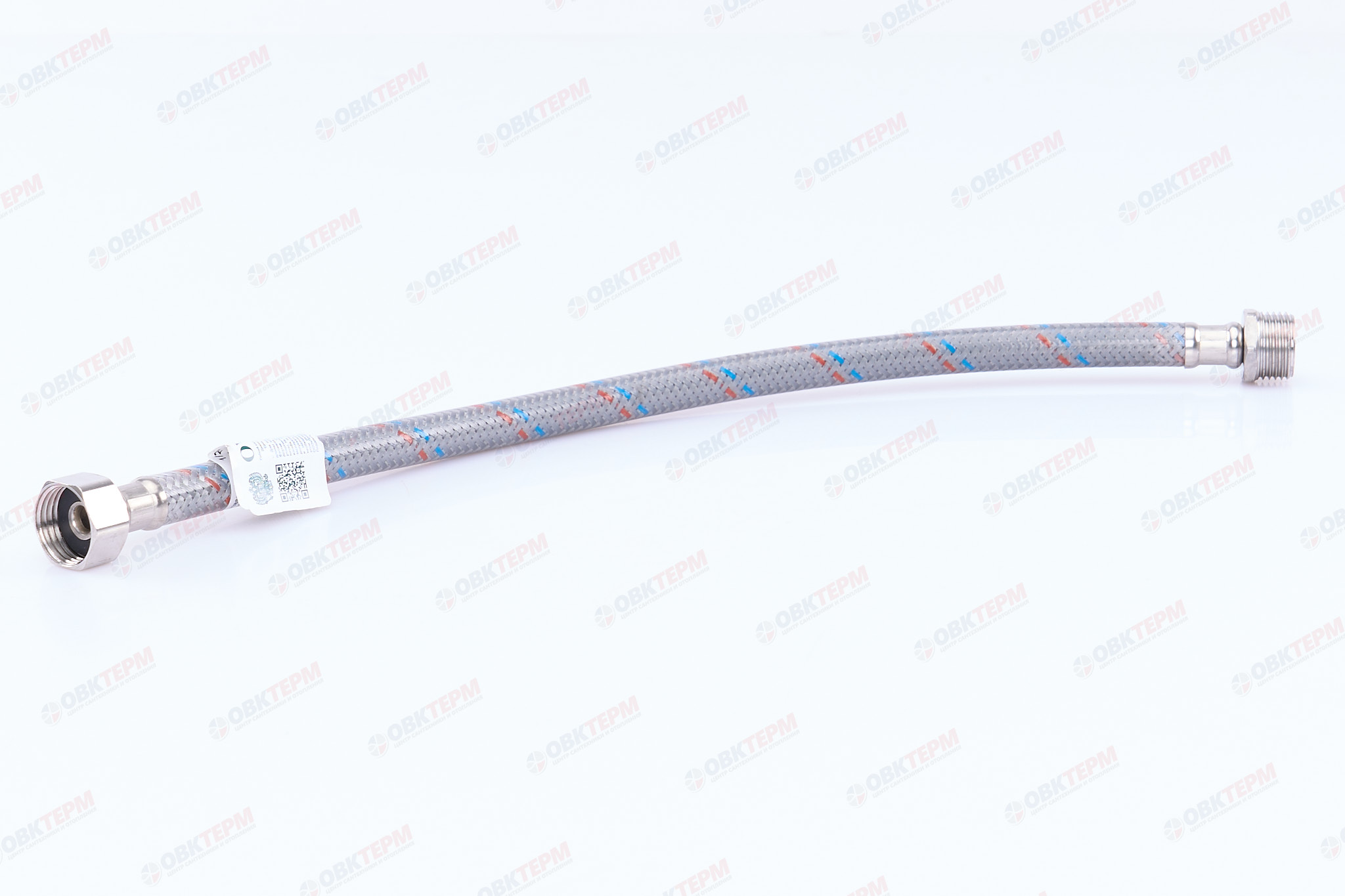 Шланг    1/2"х1/2" ВН, в силикон.обмотке    40 см  "OVERCON"   (100шт/ящ) - Изображение №2