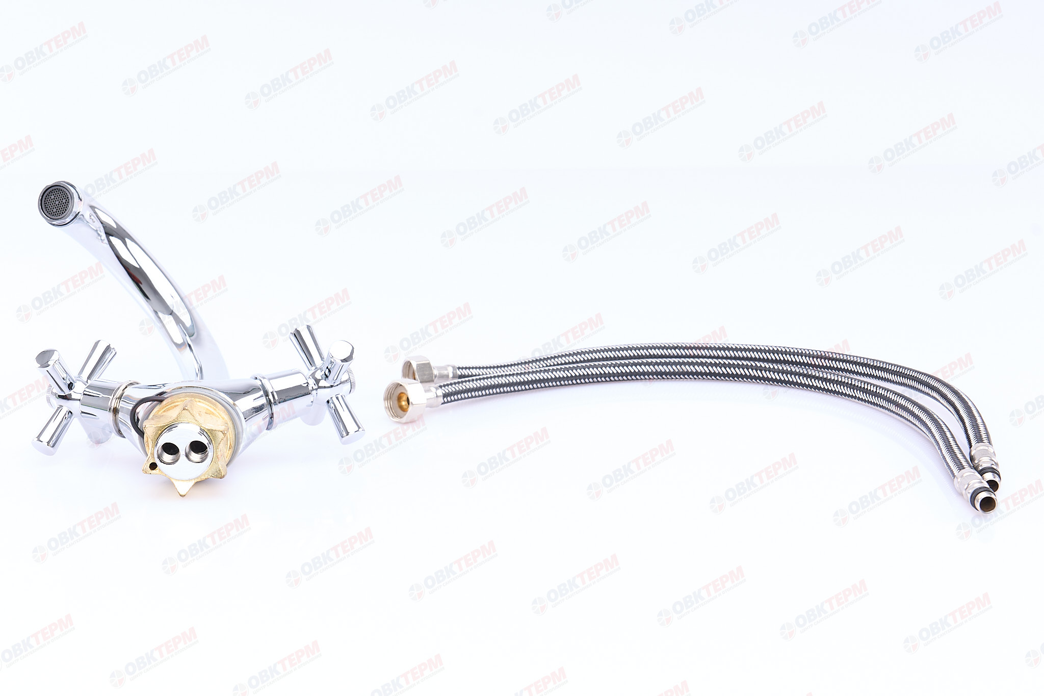 Смеситель д/умывальника буксовый AKSA SAT-01-03 ГАЙКА  (10 шт/ящ) - Изображение №4