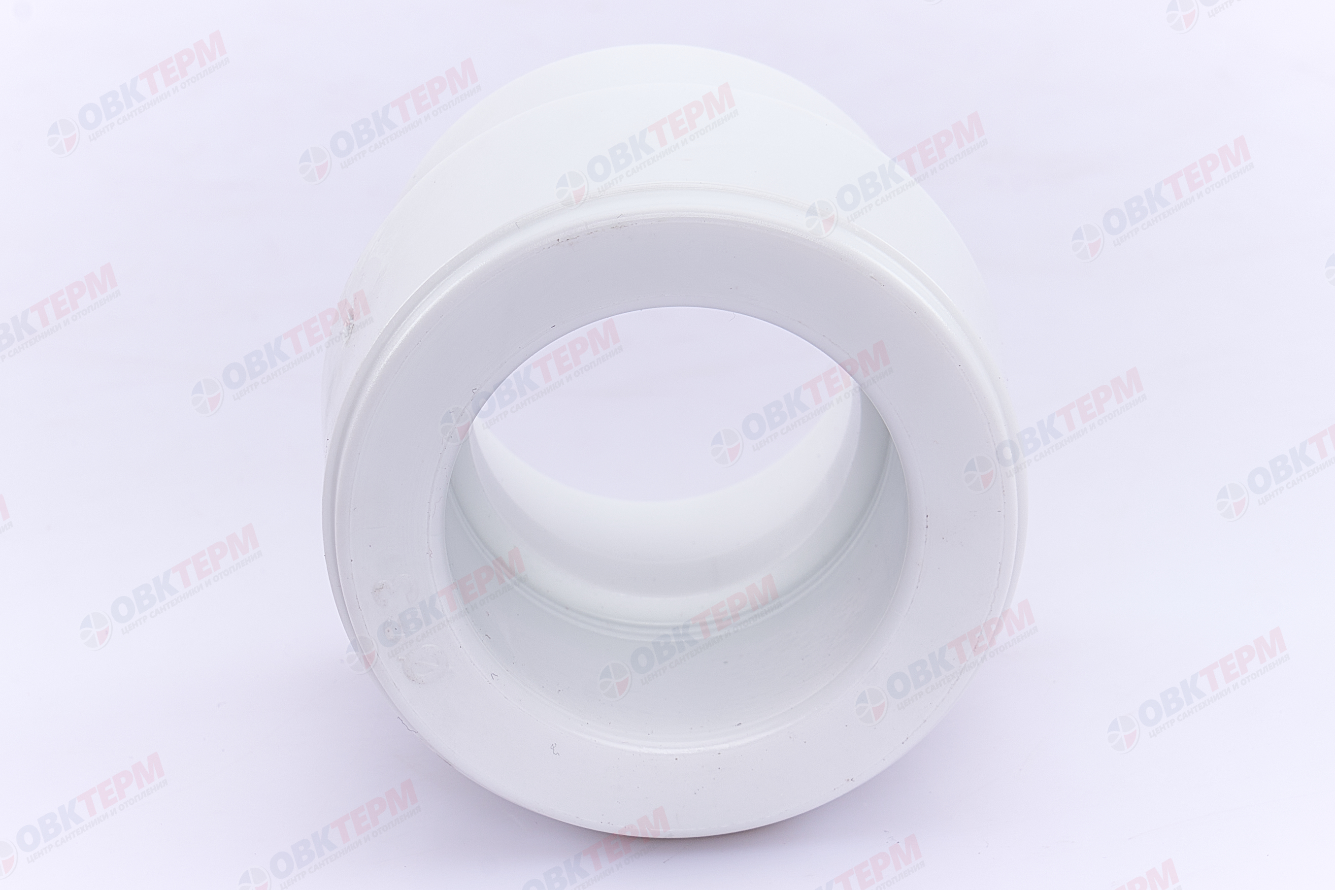 Муфта переход.  ВН  63*40   БЕЛАЯ PP-R   (RTP)    (48/8) - миниатюра №5