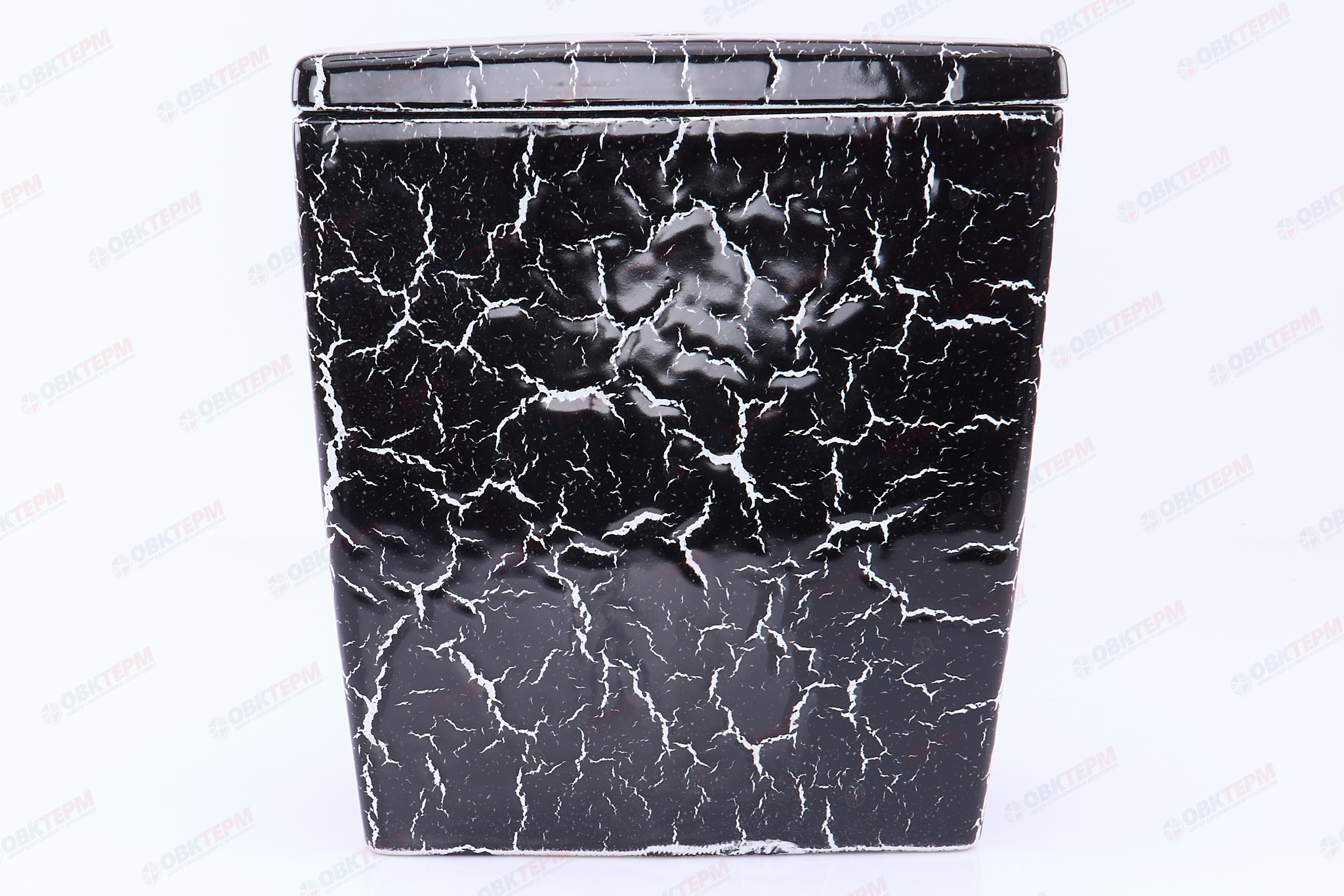 ROSA Бачок "Уют" ЧЕРНЫЙ КРАКЕЛЮР (унитаз УЮТ), нижний подвод (155мм) - Изображение №4