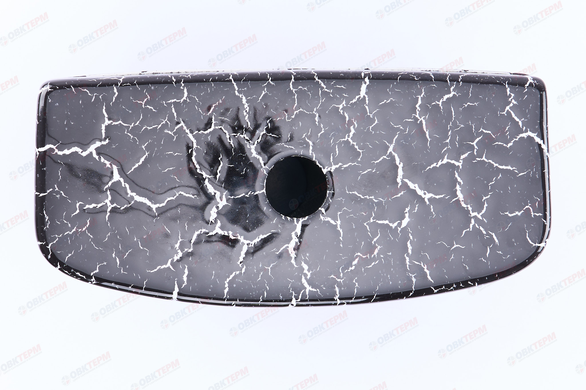 ROSA Бачок "Уют" ЧЕРНЫЙ КРАКЕЛЮР (унитаз УЮТ), нижний подвод (155мм) - Изображение №5