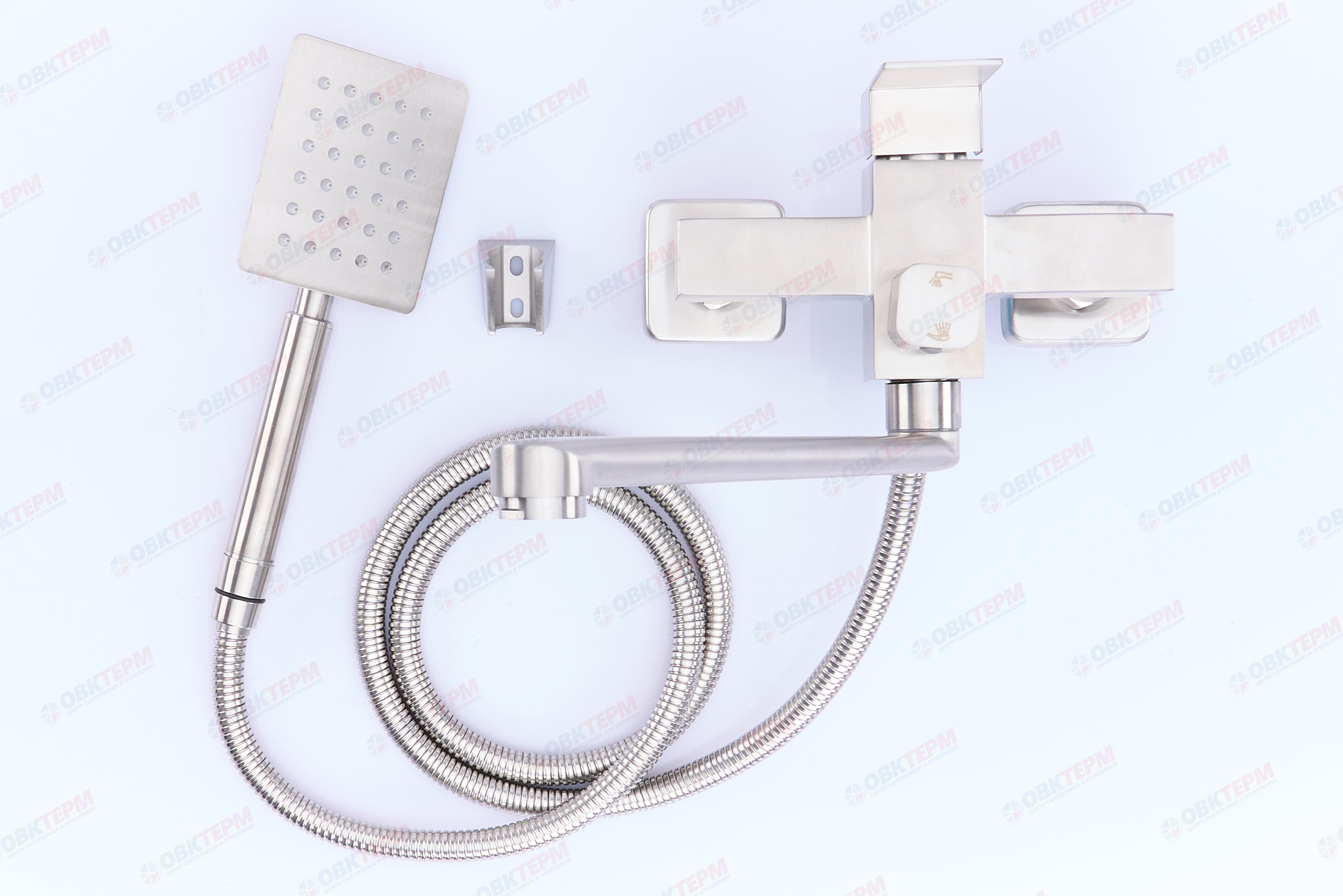 Смеситель д/ванны нерж/сталь ZERIX - KUB-006 (EURO) 8 шт/ящ - Изображение №3