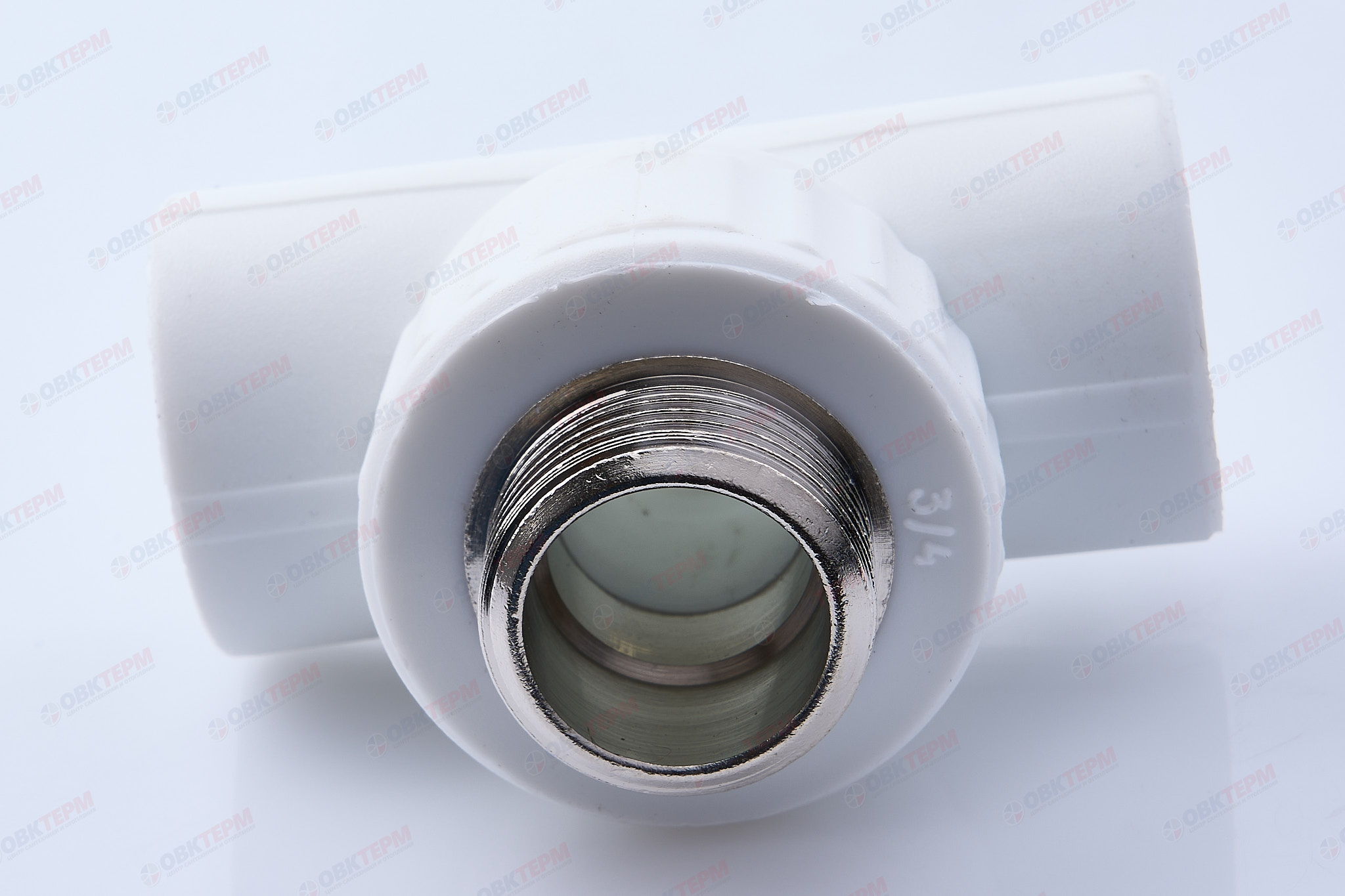 Тройник с МРН  20 * 3/4"      (VALFEX)  белый  (45/15) - Изображение №3