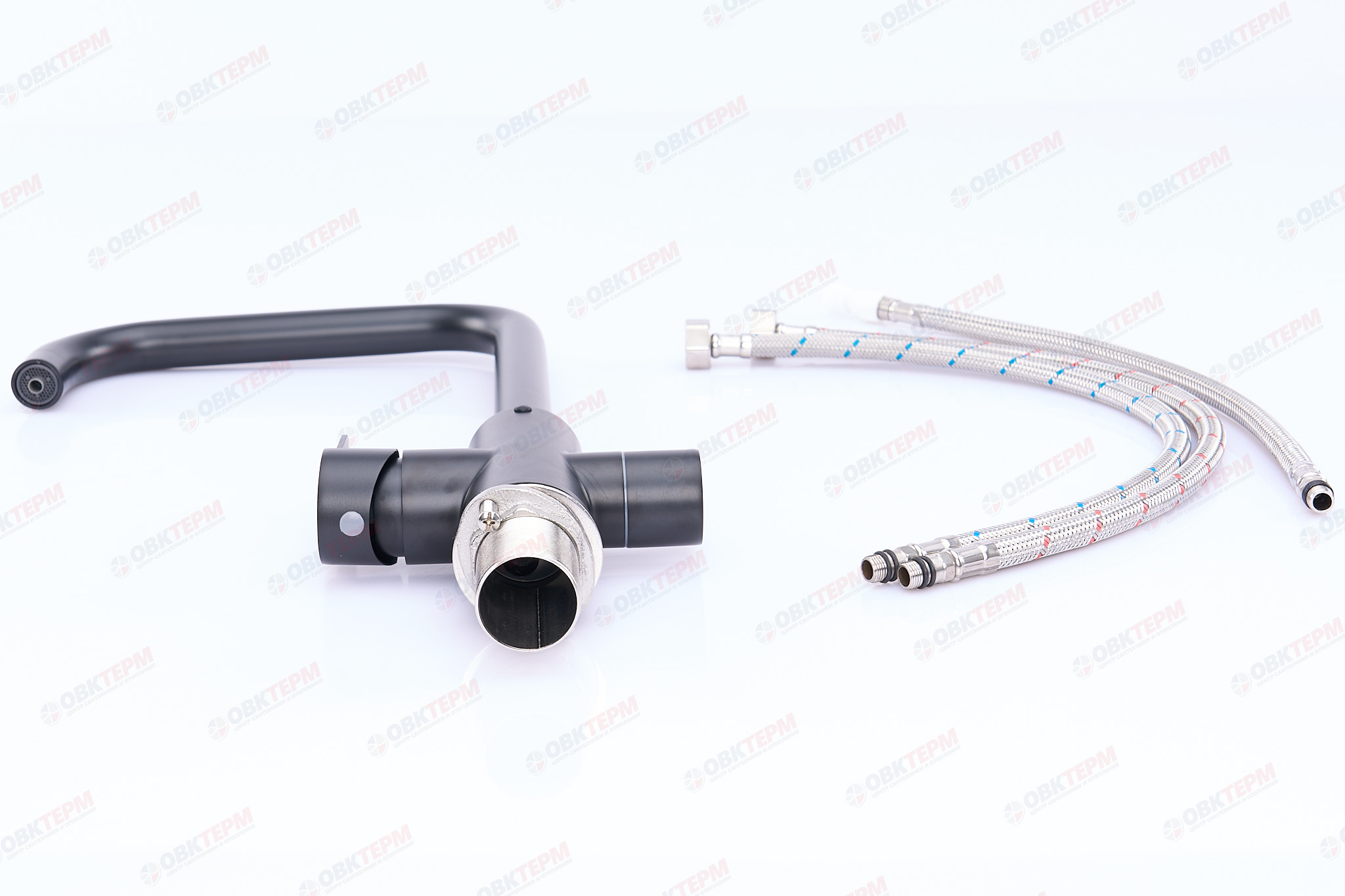 Смеситель д/кухни под ФИЛЬТР MIXXUS DAX-021-G BLACK нерж/сталь (10 шт/ящ) - миниатюра №4