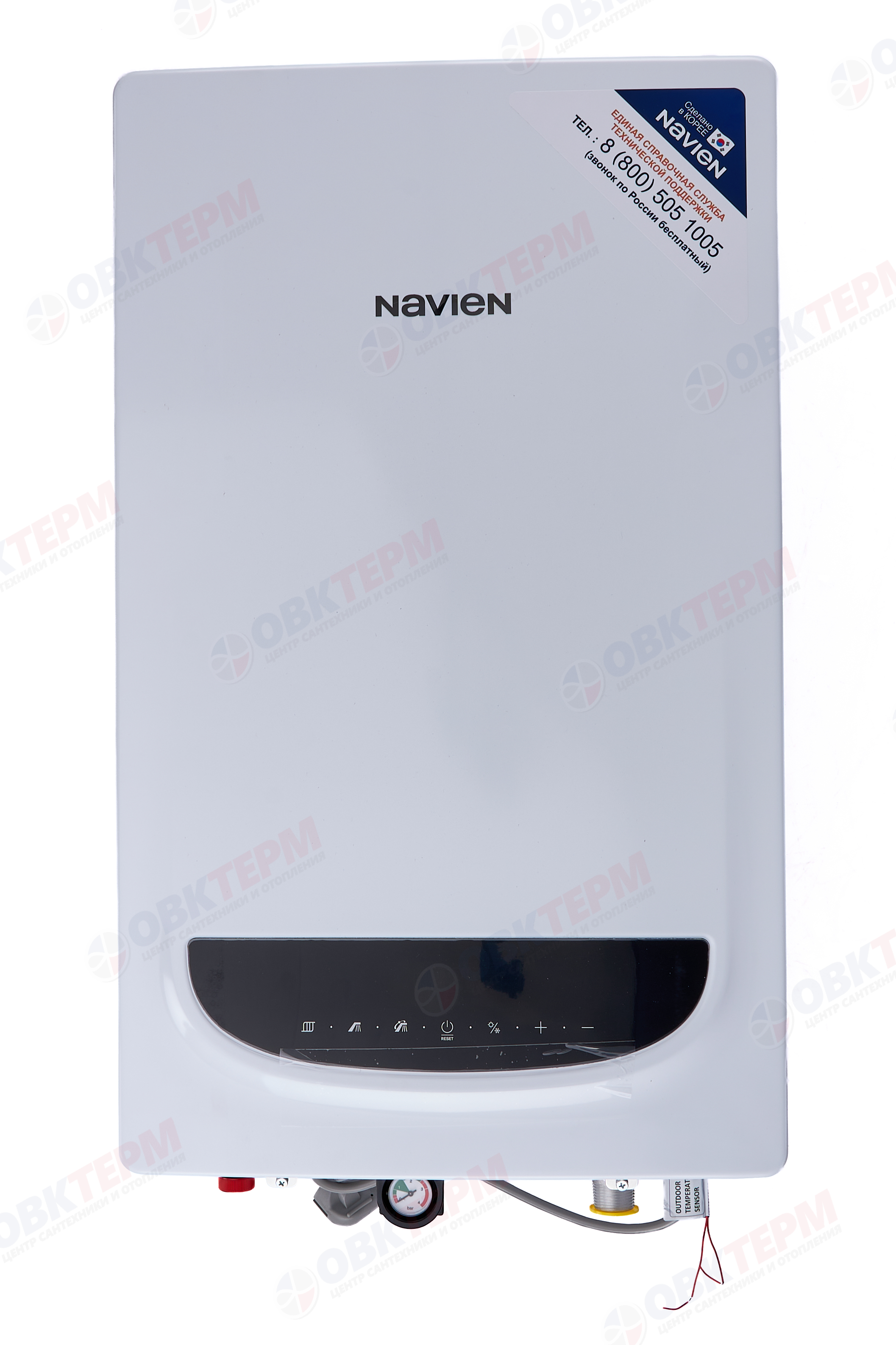 Котел газовый настенный NAVIEN  Deluxe Comfort PLUS-24K (24 кВт,13,8 л/мин,2-х конт,турбо,без трубы) - Изображение №1