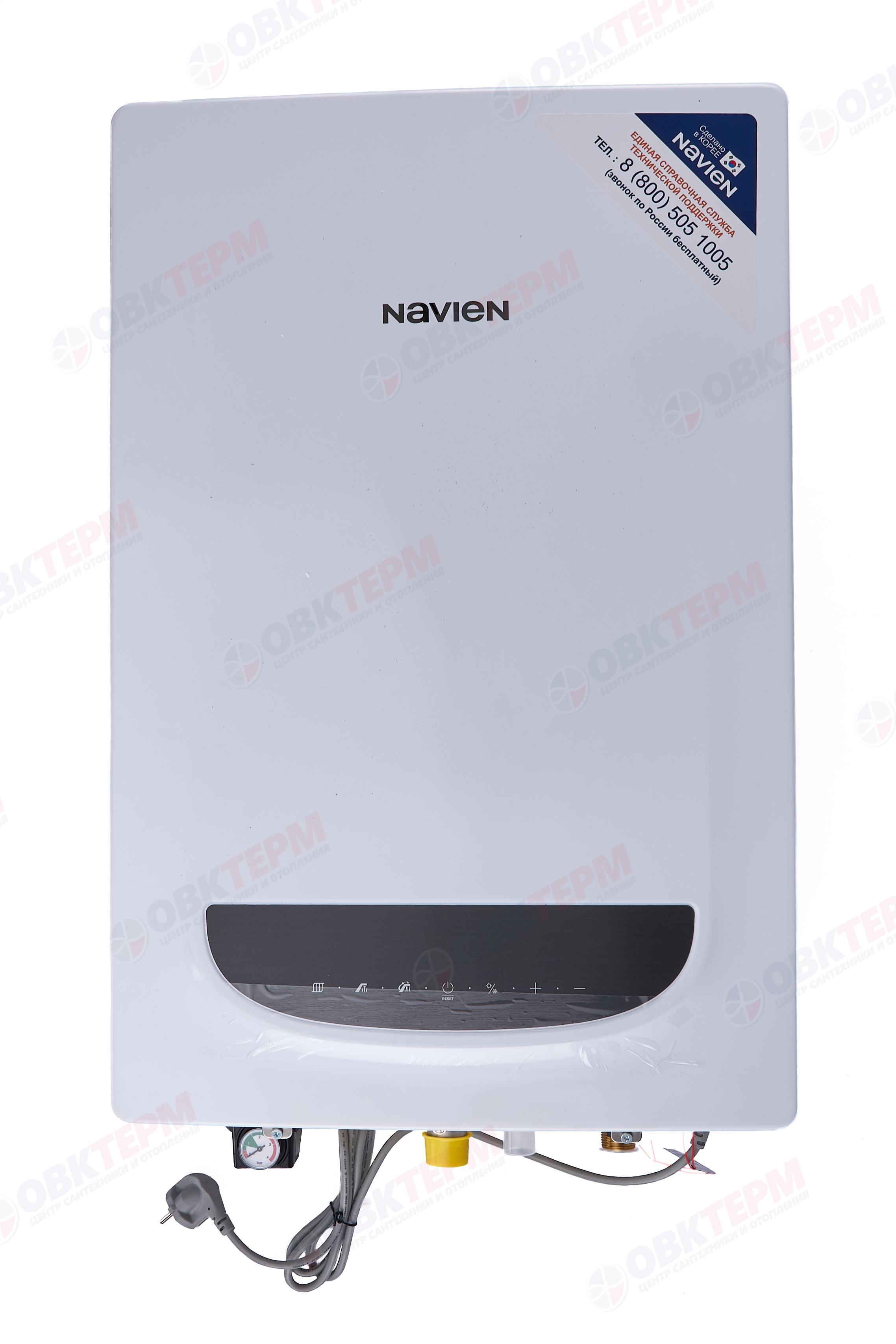 Котел газовый настенный NAVIEN Deluxe ONE-35K (35 кВт, 1-х конт, турбо,без трубы) - миниатюра №2
