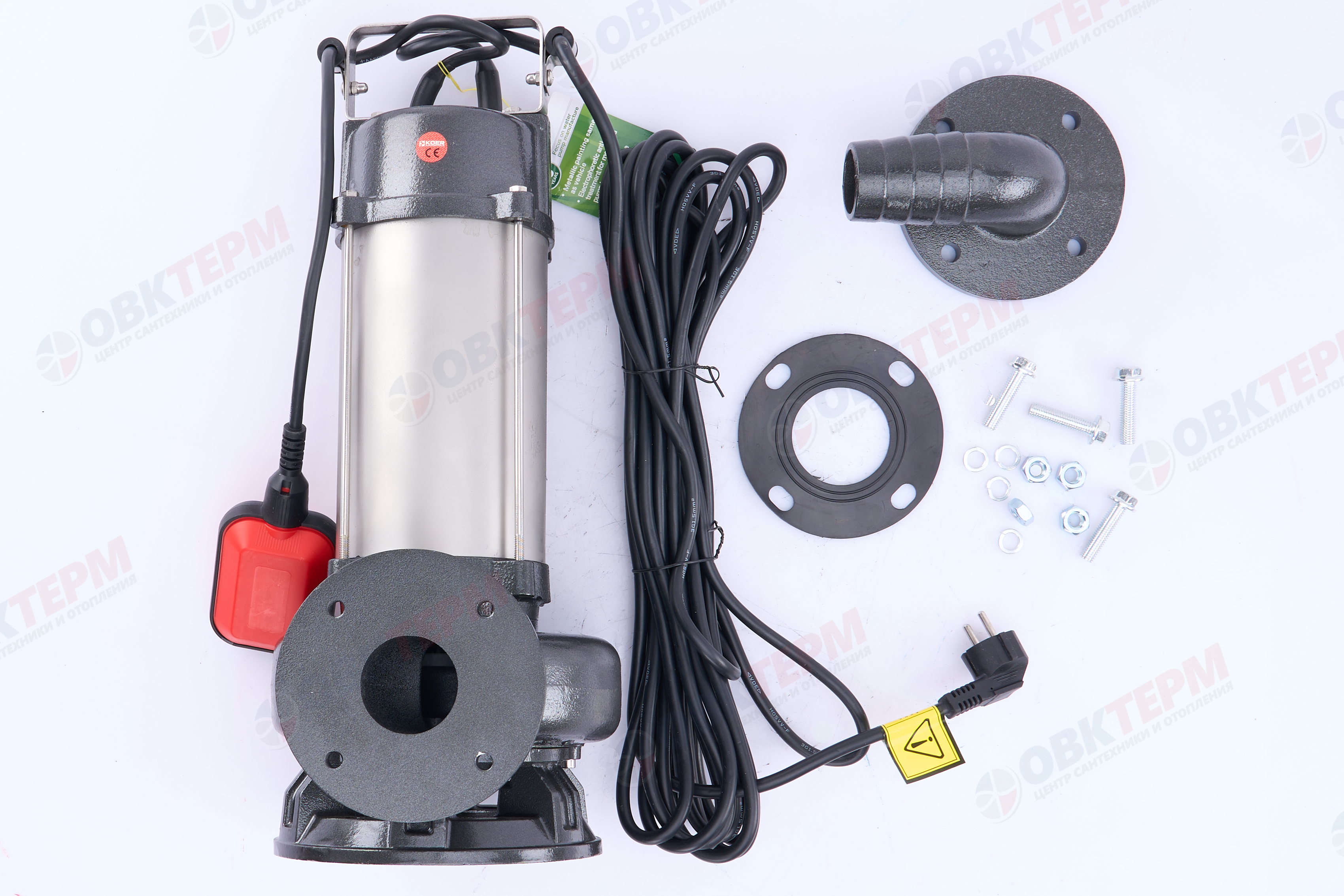 Насос фекальный  WFD 25-8-1.5A  KOER  (1500Вт/533л.м./16м, обм.медь) - Изображение №5