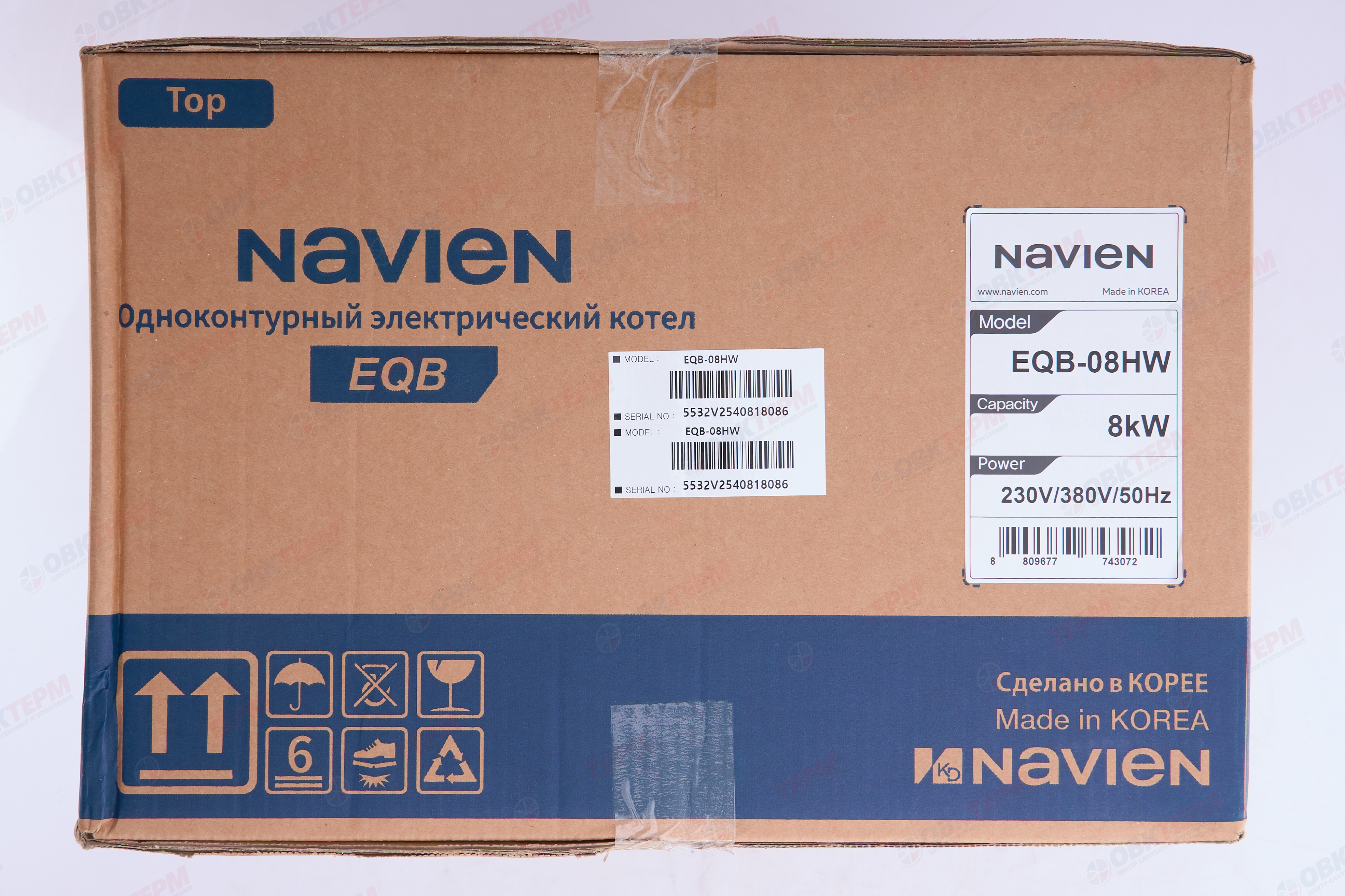 Котел электрический  NAVIEN    EQB - 08HW     220/380V - миниатюра №8