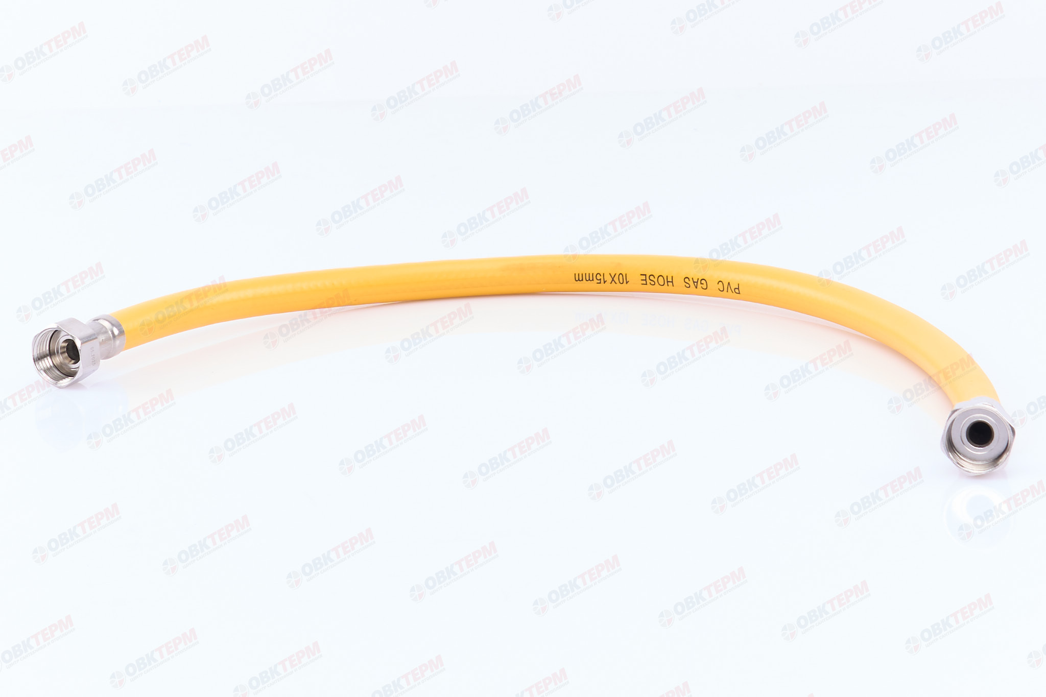Шланг ЖЕЛТЫЙ газовый   1/2 ГГ    60 см              "OVERCON"      (50) - миниатюра №2