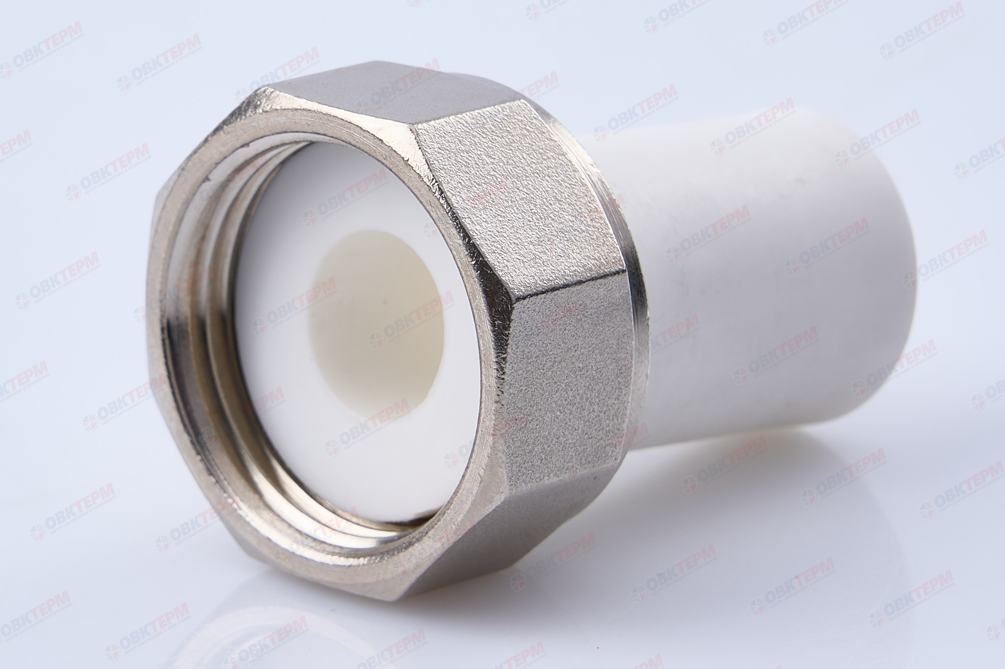 НВ штуцер с  НГ 20 * 3/4                     (белый)  (140/10)  (TIM) - Изображение №1