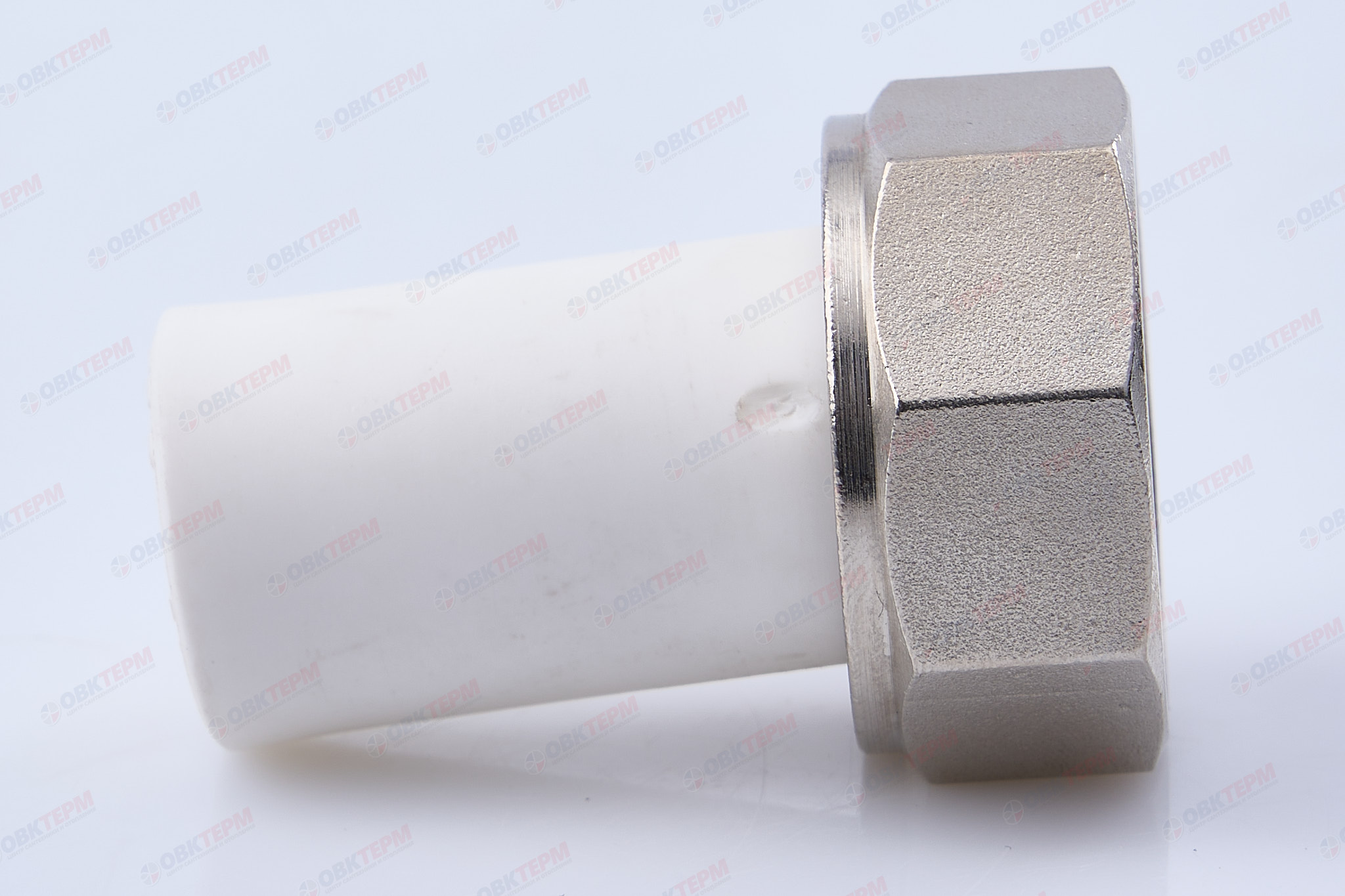 НВ штуцер с  НГ 20 * 3/4                     (белый)  (140/10)  (TIM) - Изображение №4