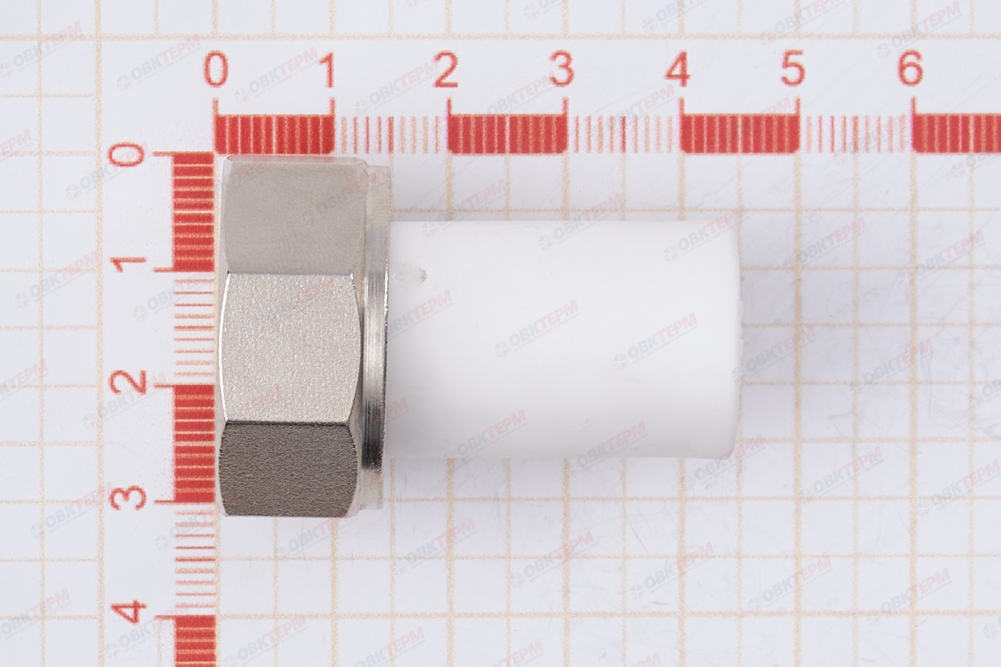 НВ штуцер с  НГ 20 * 3/4                     (белый)  (140/10)  (TIM) - миниатюра №6