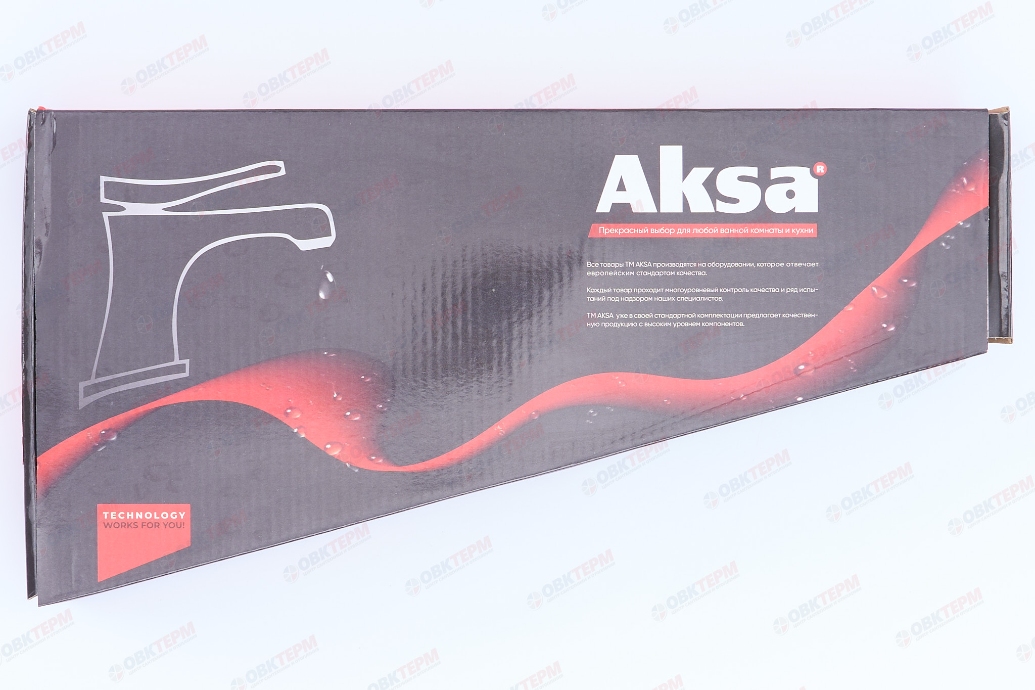 Смеситель д/кухни AKSA FAM-04-01-REFL.BLACK Ø40 (10 шт/ящ) - миниатюра №6