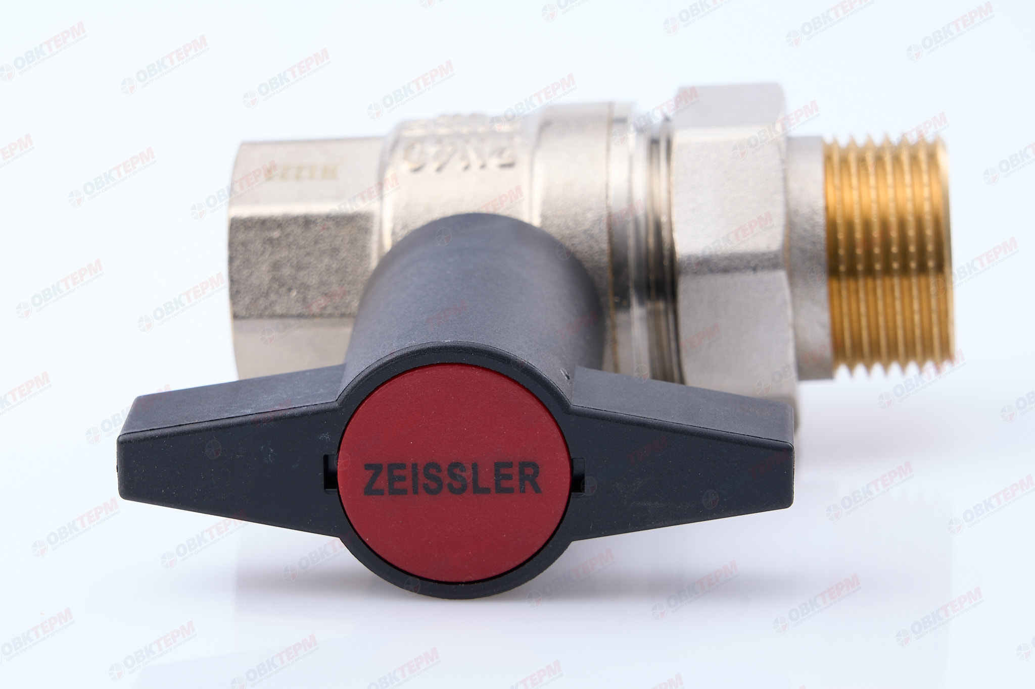 Кран шаровый с американкой (ручка пластик)     ZEISSLER     1"      ВН    (6/24) - Изображение №4