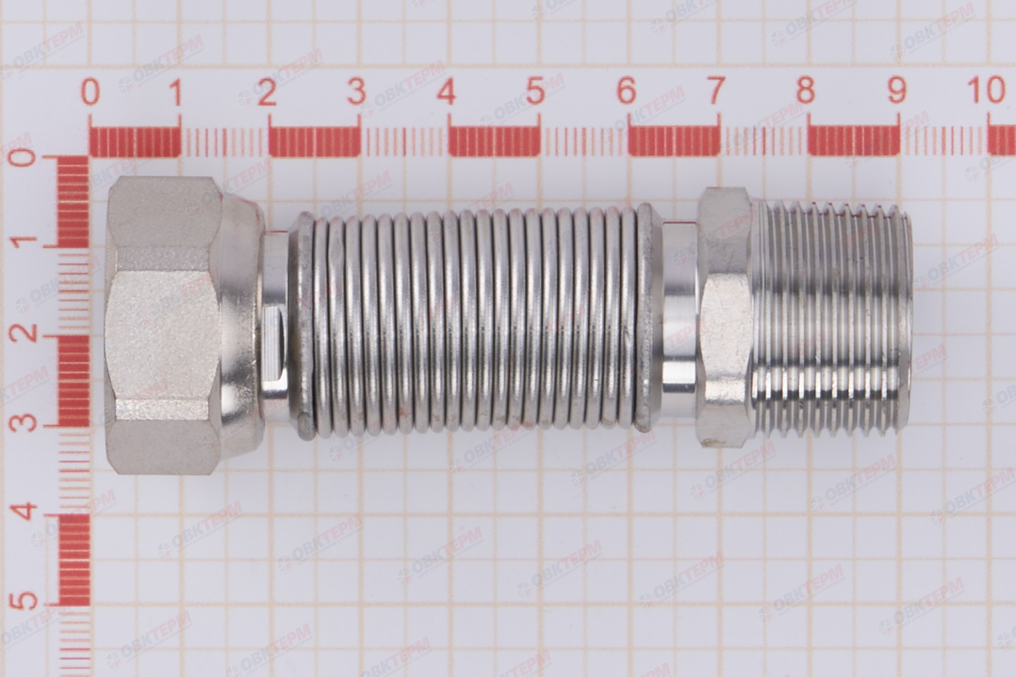 Шланг редукционный нерж  3/4  ГШ   (65-125 мм)        TIM      (120/10шт) - Изображение №5