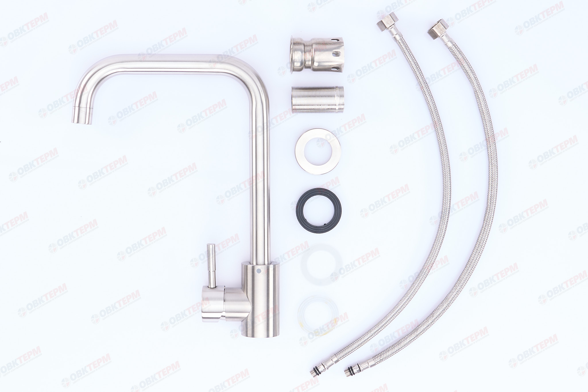 Смеситель д/кухни нерж/сталь CHAMPION SUS-011-G (10 шт/ящ) - Изображение №4