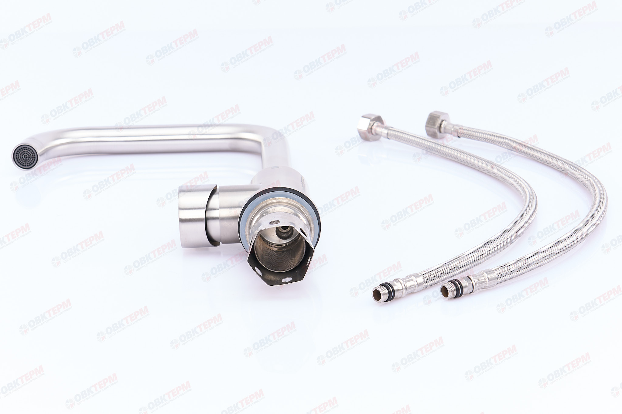 Смеситель д/кухни нерж/сталь CHAMPION SUS-011-G (10 шт/ящ) - Изображение №5