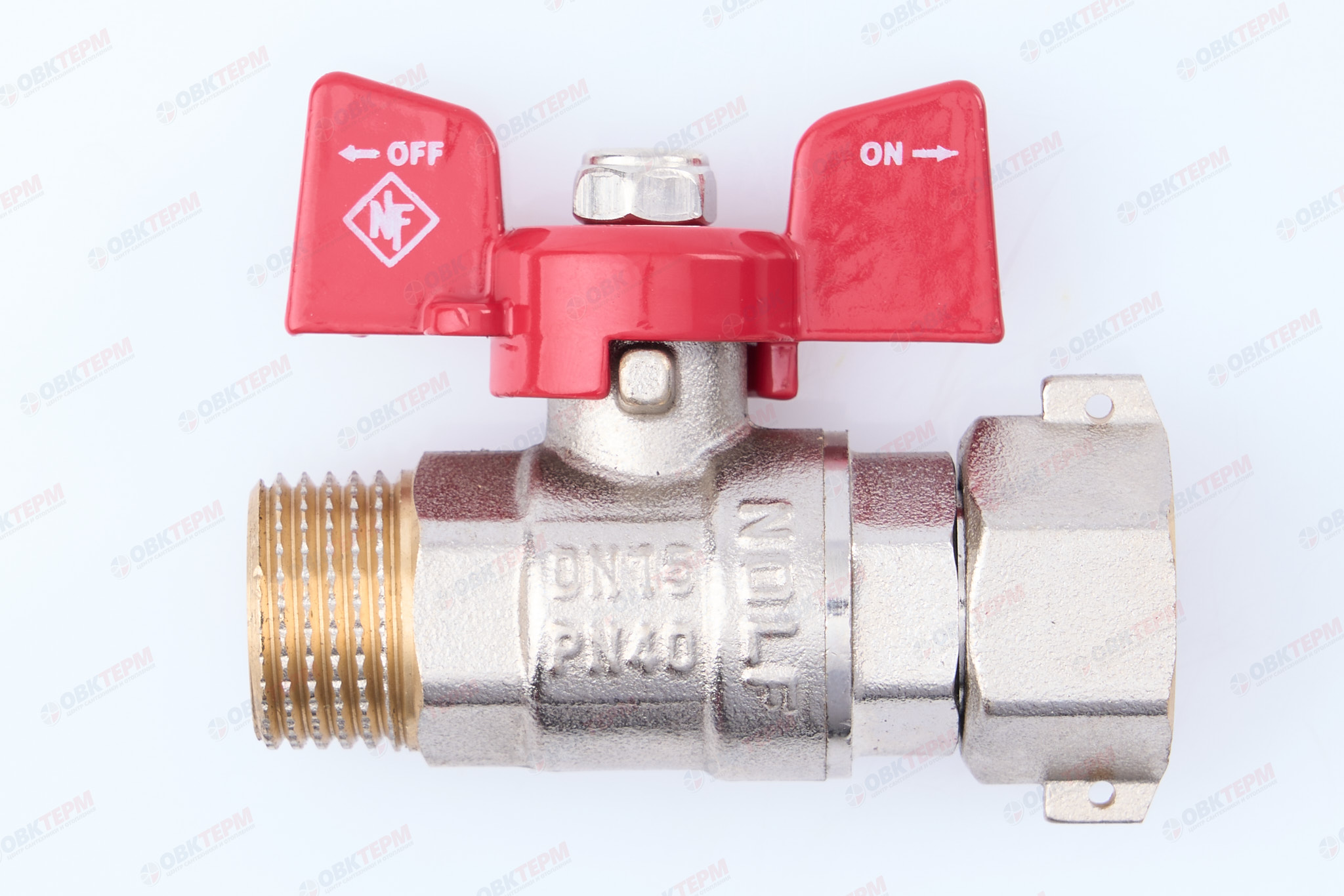 Кран шаровый   NOLF Classic     1/2" ВН   бабочка  с НВ СНГ  (112/14) - Изображение №1