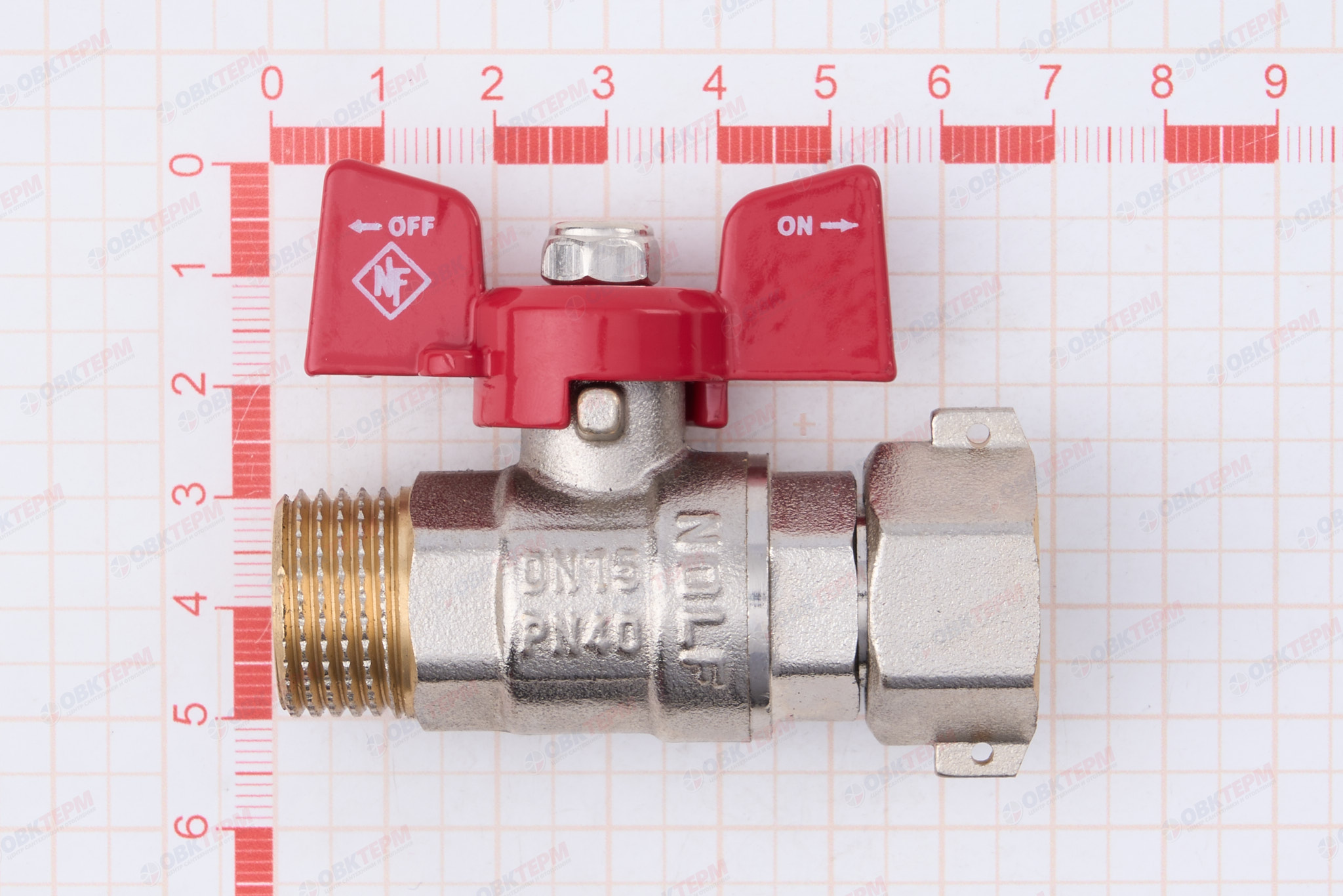 Кран шаровый   NOLF Classic     1/2" ВН   бабочка  с НВ СНГ  (112/14) - миниатюра №7