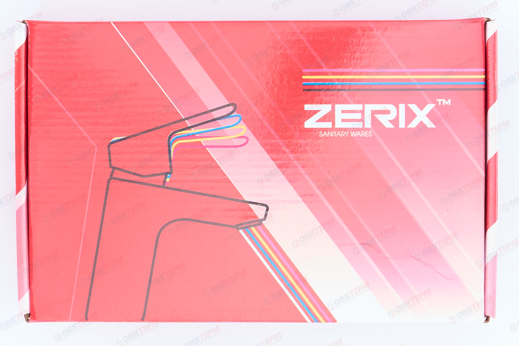 Смеситель д/умывальника буксовый ZERIX ROM-001 LR81010H белый (10 шт/ящ) - миниатюра №8