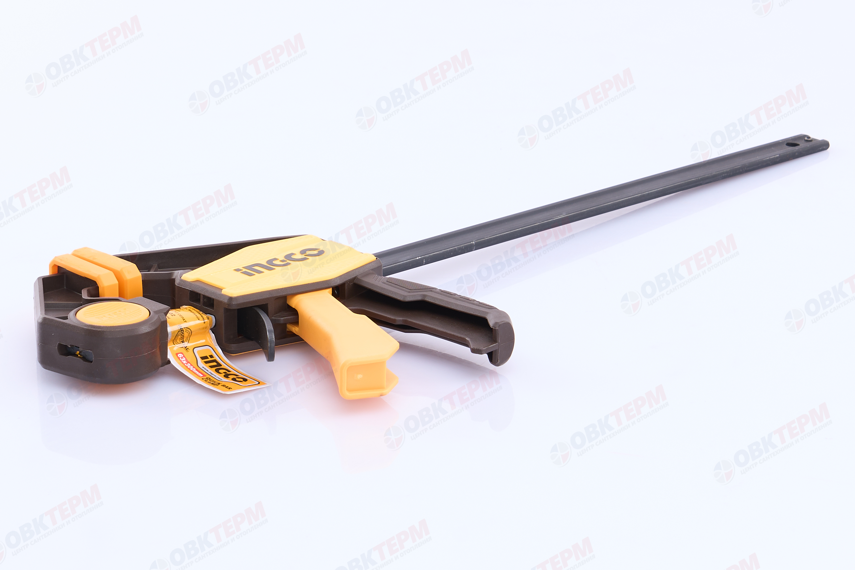 Струбцина быстрозажимная 63х300 мм INGCO HQBC01602 INDUSTRIAL - Изображение №4