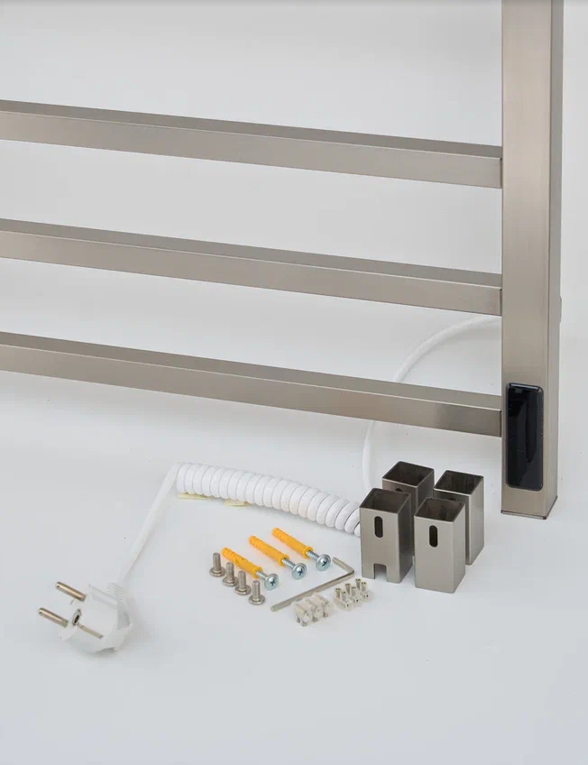 Полотенцесушитель электрический Domamir Mama-K 400х700 (никель) - Изображение №4