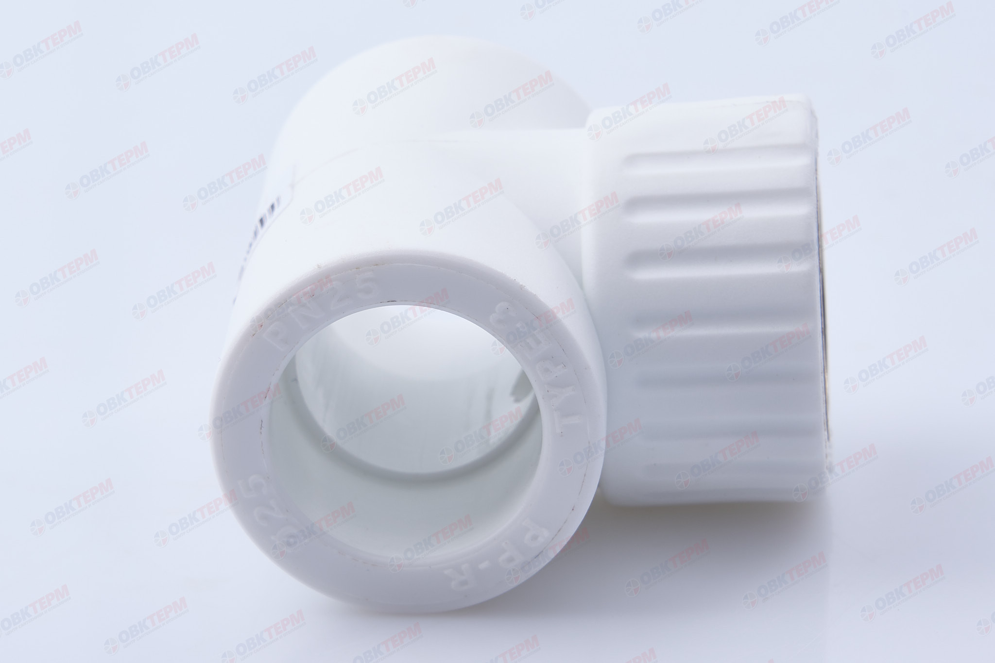 Тройник с МРВ 25 * 1/2" * 25    БЕЛЫЙ PP-R   (RTP)     (80/20) - Изображение №3