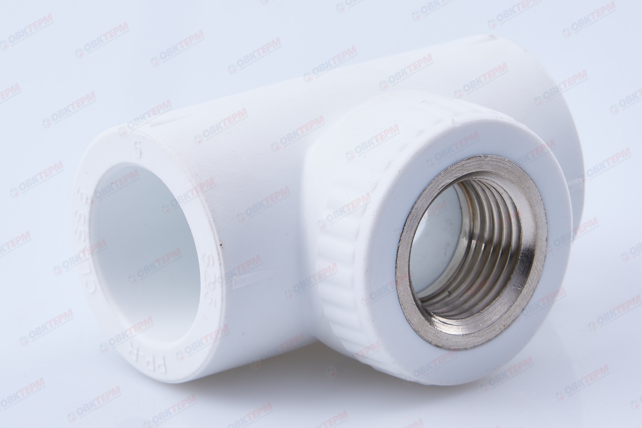 Тройник с МРВ 25 * 1/2" * 25    (белый) (10шт) (S.A.V.) - Изображение №1