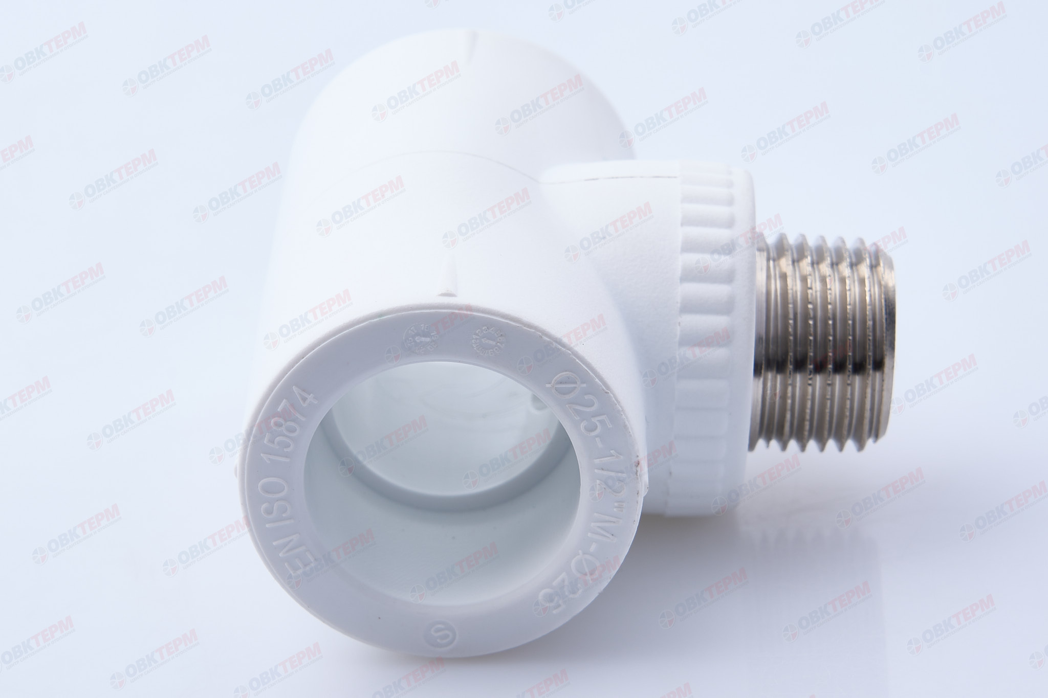 Тройник с МРН 25 * 1/2" * 25    (белый) (10шт) (S.A.V.) - Изображение №3
