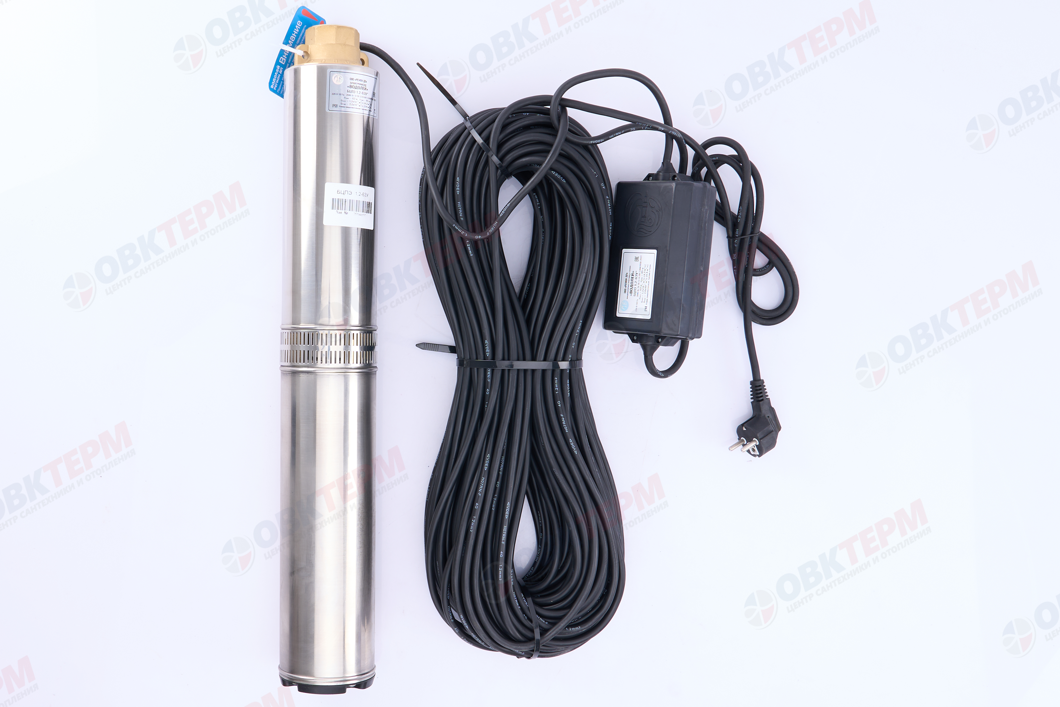 Насос погружной    БЦПЭ 1,2  - 63У  EURO-3  ВОДОЛЕЙ   (2,08кВт/160л.м./80м.) - Изображение №2