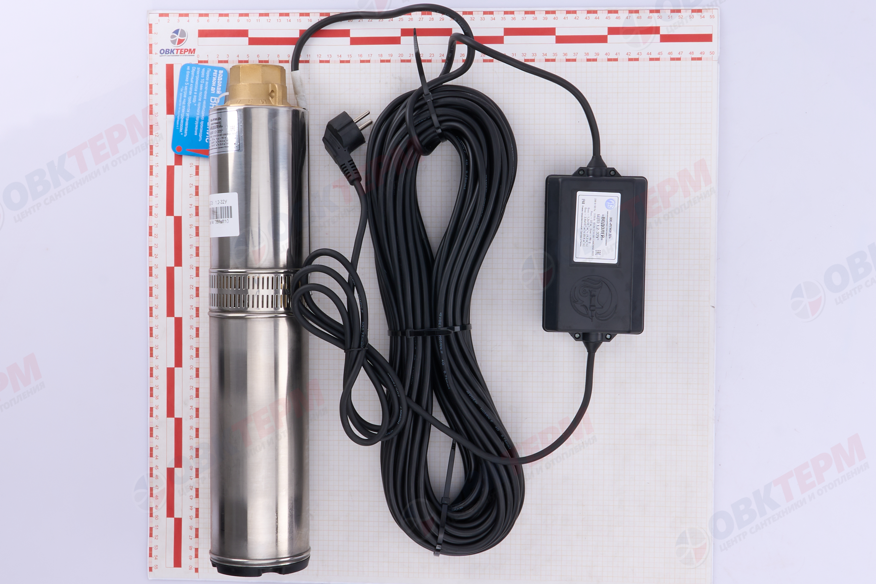 Насос погружной    БЦПЭ 1,2  - 32У  EURO-3  ВОДОЛЕЙ   (1,17кВт/160л.м./45м.) - миниатюра №8