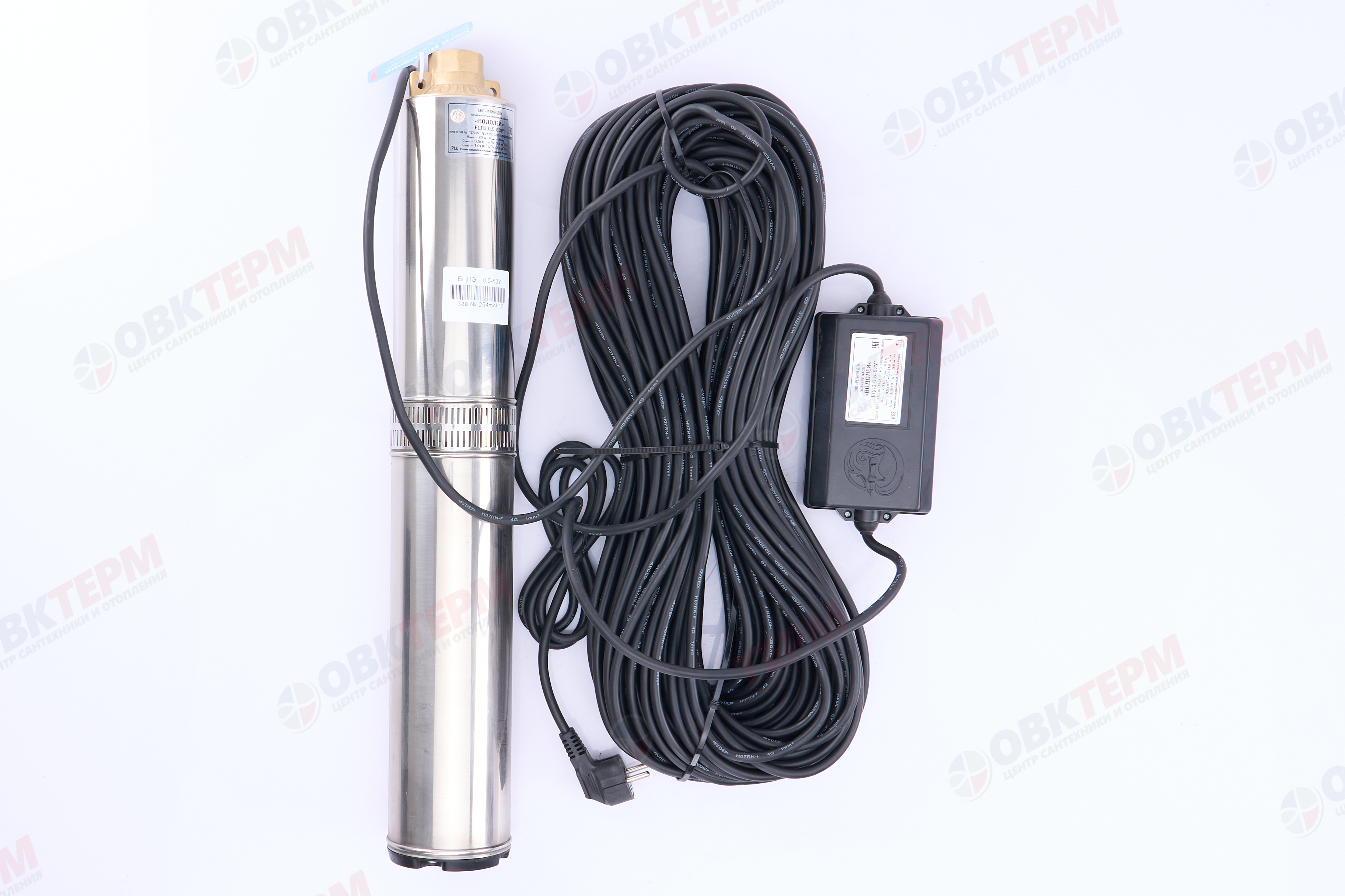 Насос погружной    БЦПЭ 0,5  - 63У  ВОДОЛЕЙ  (1,27кВт/55л.м./80м.) - Изображение №2