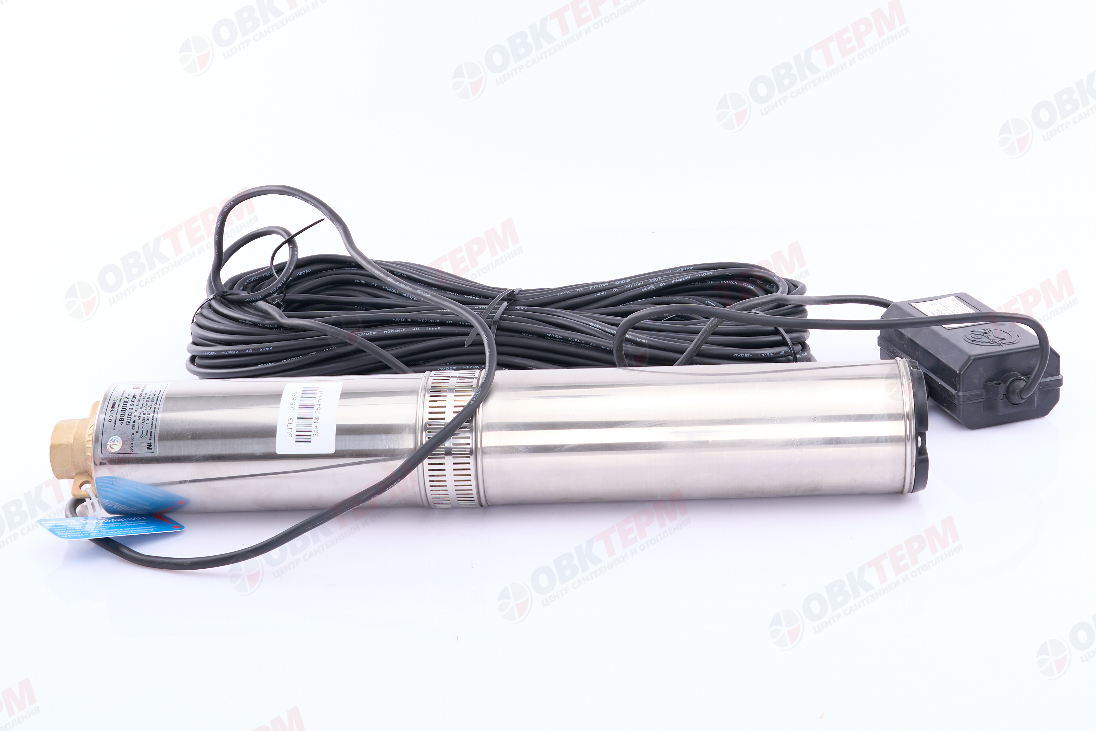 Насос погружной    БЦПЭ 0,5  - 63У  ВОДОЛЕЙ  (1,27кВт/55л.м./80м.) - миниатюра №6