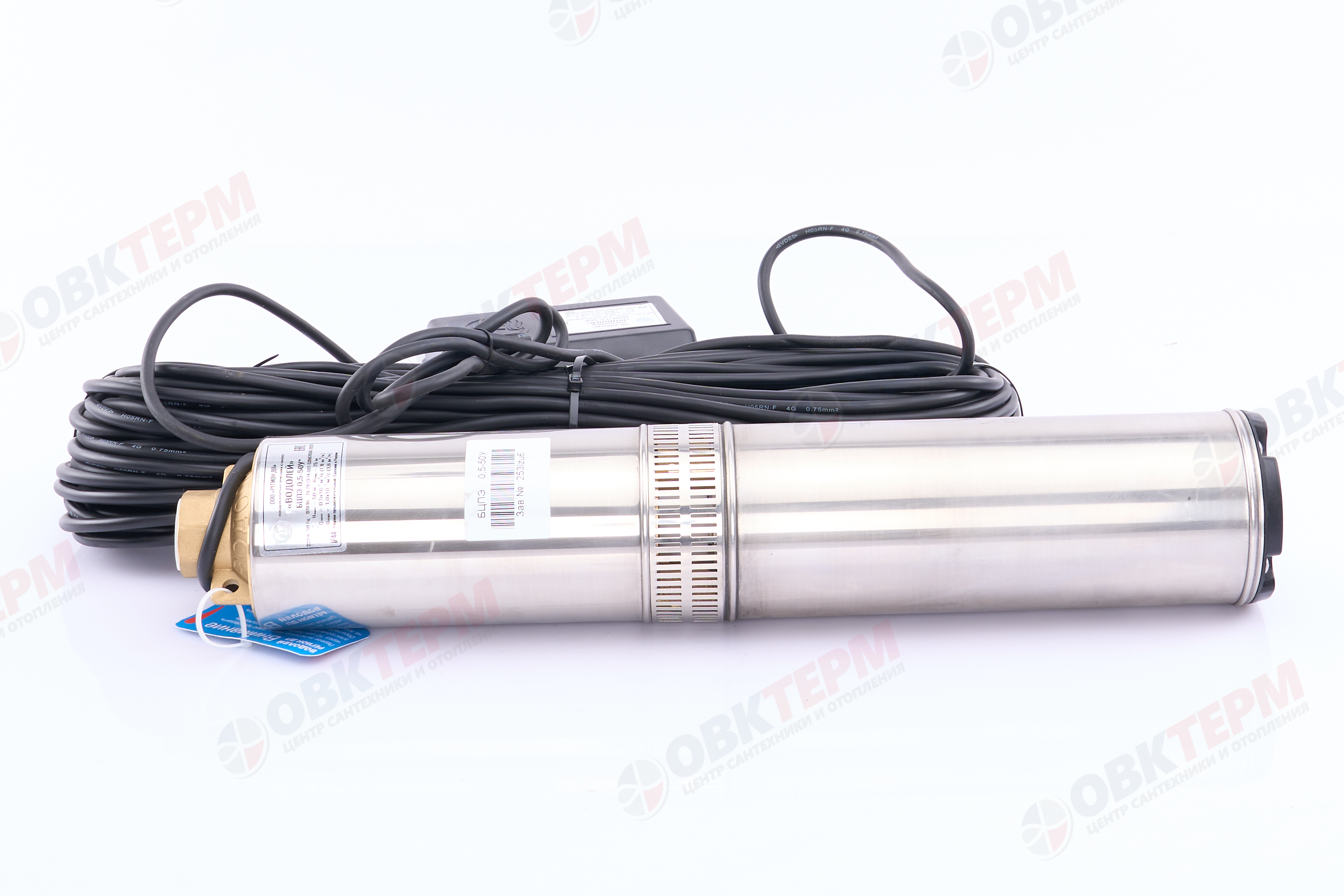 Насос погружной    БЦПЭ 0,5  - 50У  ВОДОЛЕЙ  (0,97кВт/55л.м./75м.) - миниатюра №6