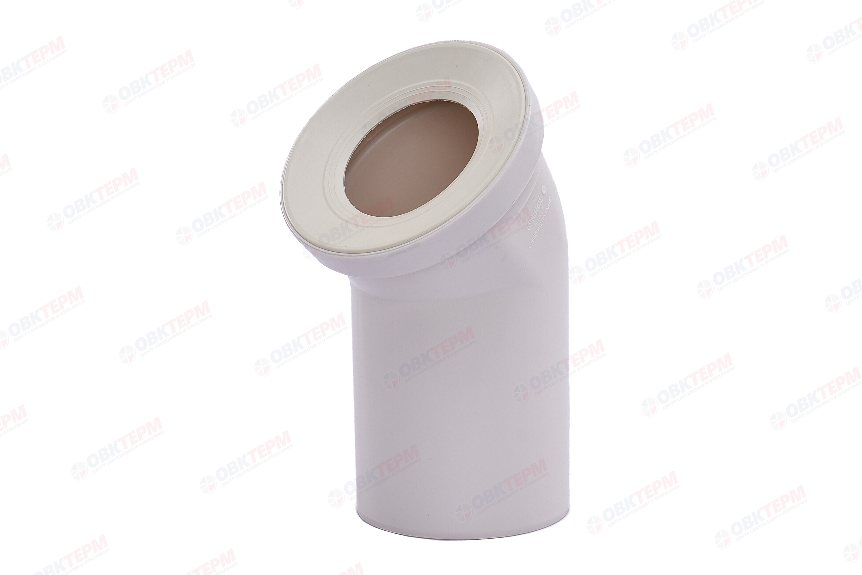 Отвод для унитаза белый 110*45      SINIKON - Изображение №1