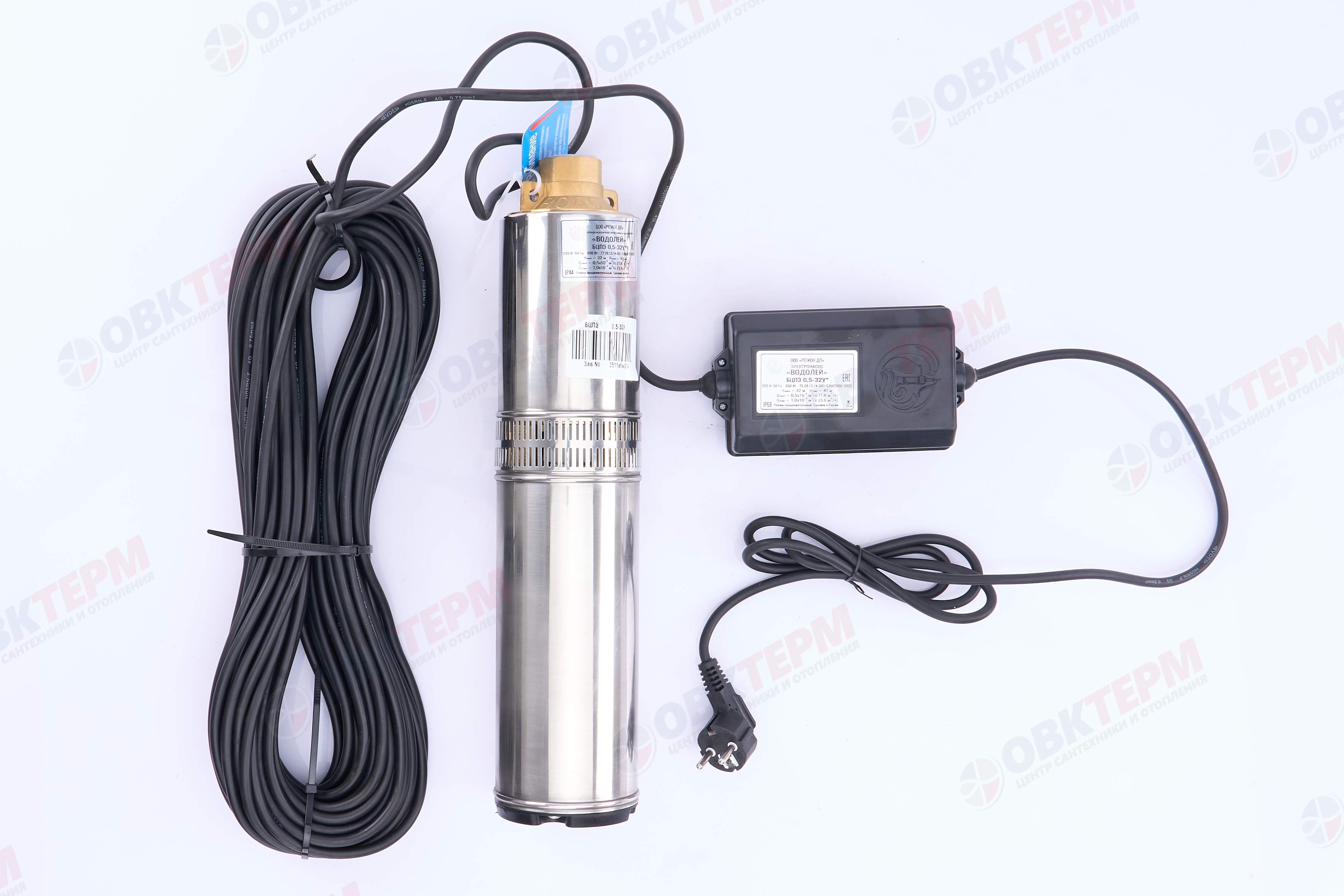 Насос погружной    БЦПЭ 0,5  - 32У  ВОДОЛЕЙ  (0,65кВт/55л.м./45м.) - Изображение №2