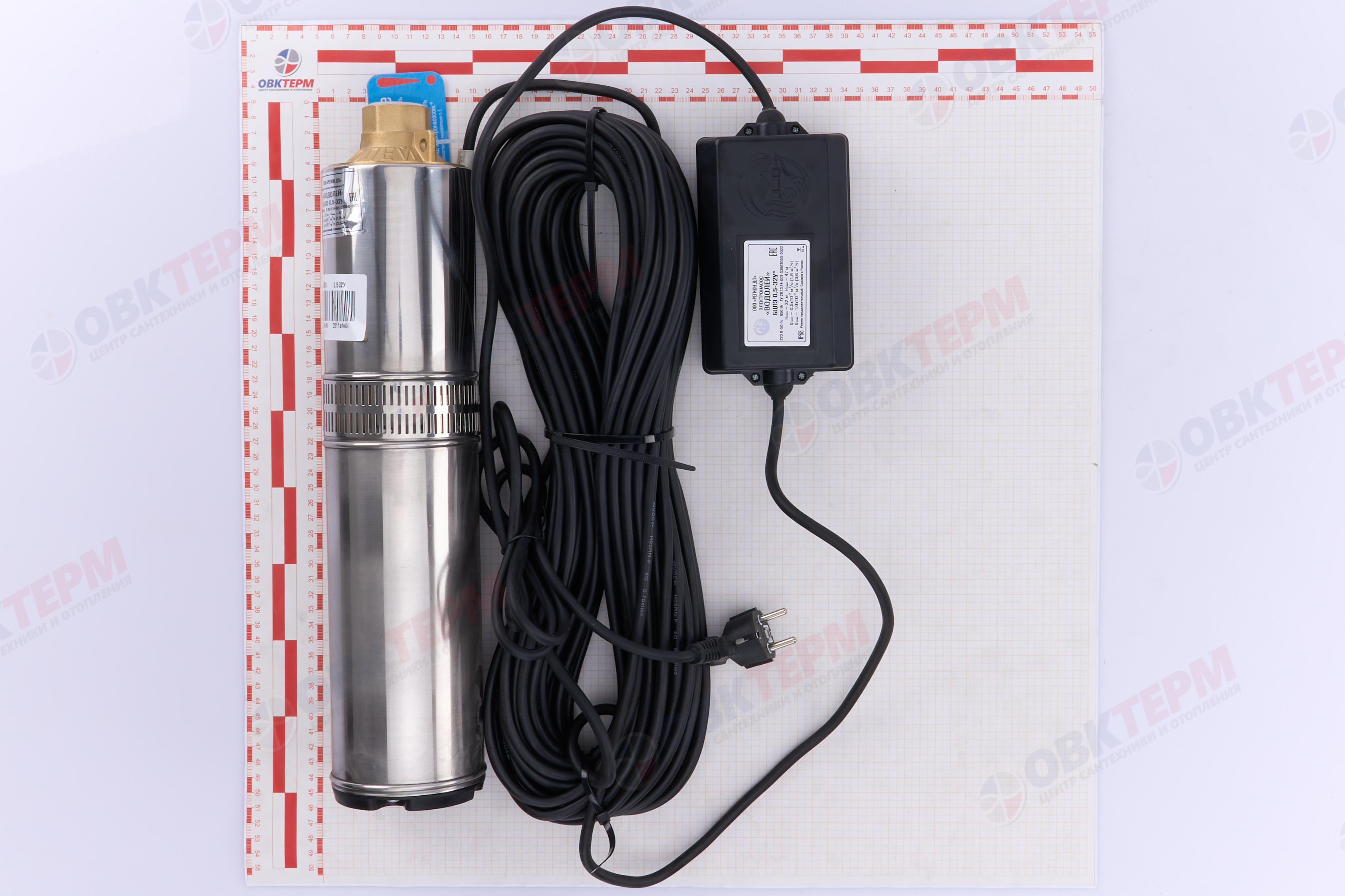 Насос погружной    БЦПЭ 0,5  - 32У  ВОДОЛЕЙ  (0,65кВт/55л.м./45м.) - миниатюра №8