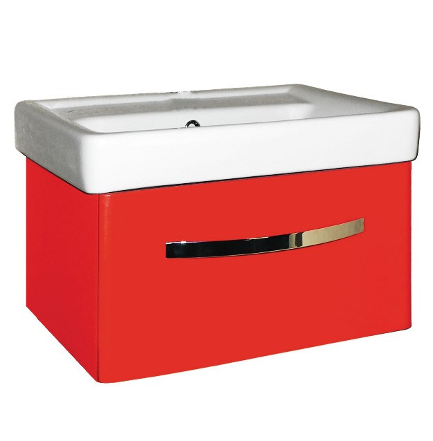 Тумба Фламенко 611 (под умывальник Тигода 60)  Flamenco (красн В300хШ555хГ465) - изображение №1