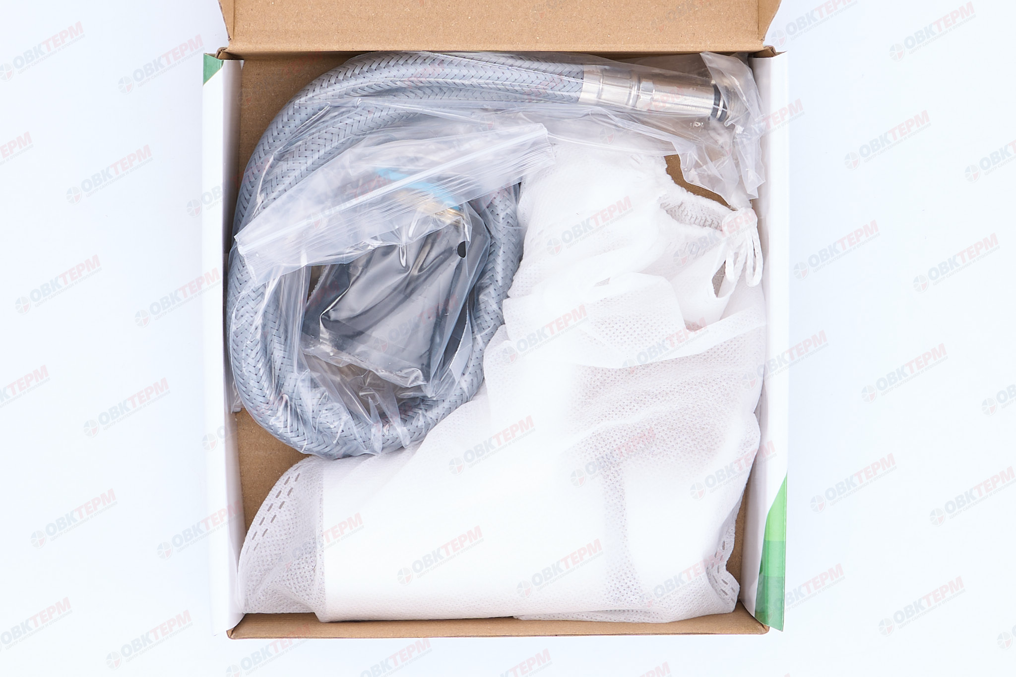 Смеситель для умывальника PLAMIX FIDEL-001 SET White (с подводкой) (20 шт/ящ) - Изображение №5