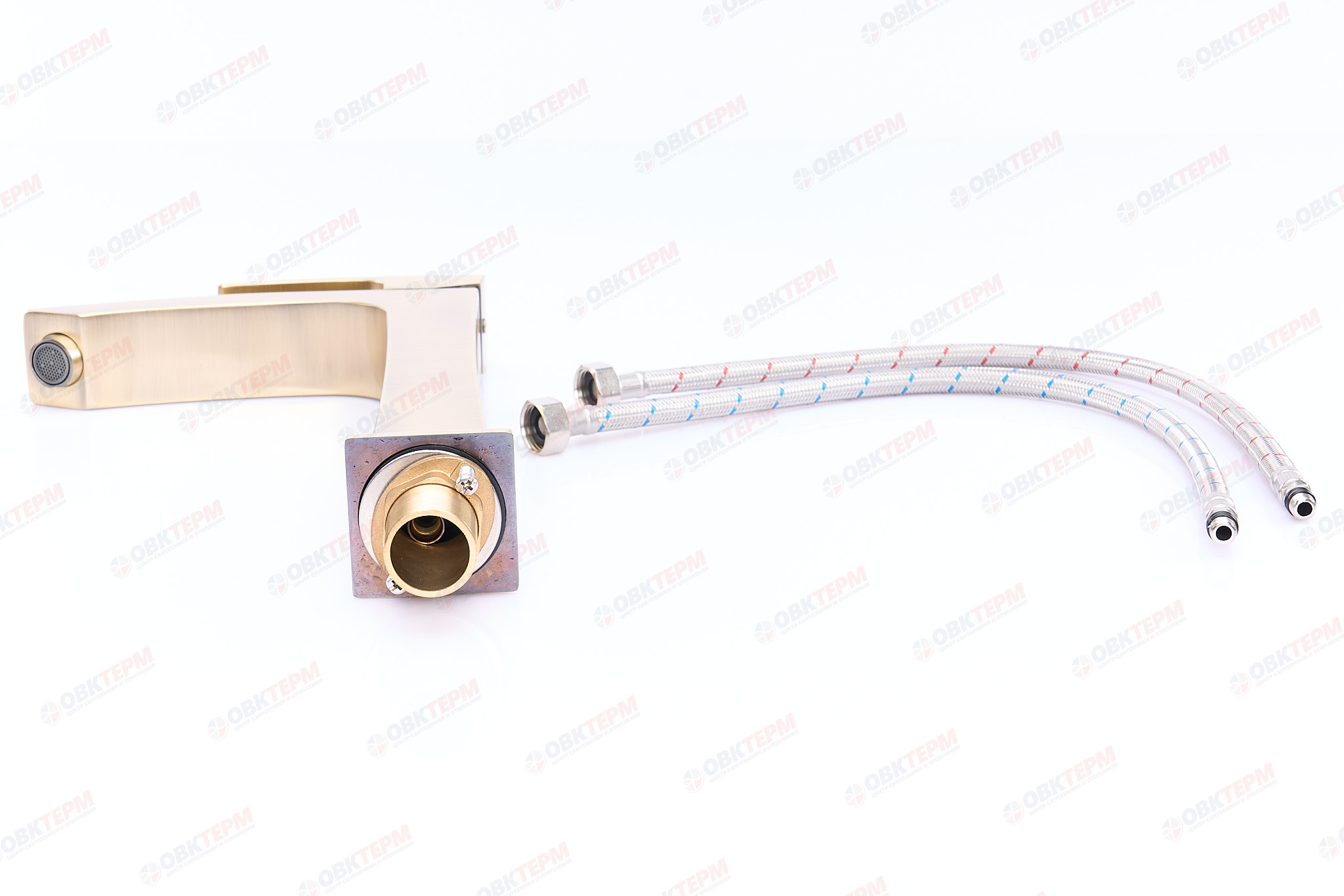 Смеситель д/раковины GAPPO G1007-42 латунь /бронза /высокий /Ø35 /на гайке - миниатюра №5