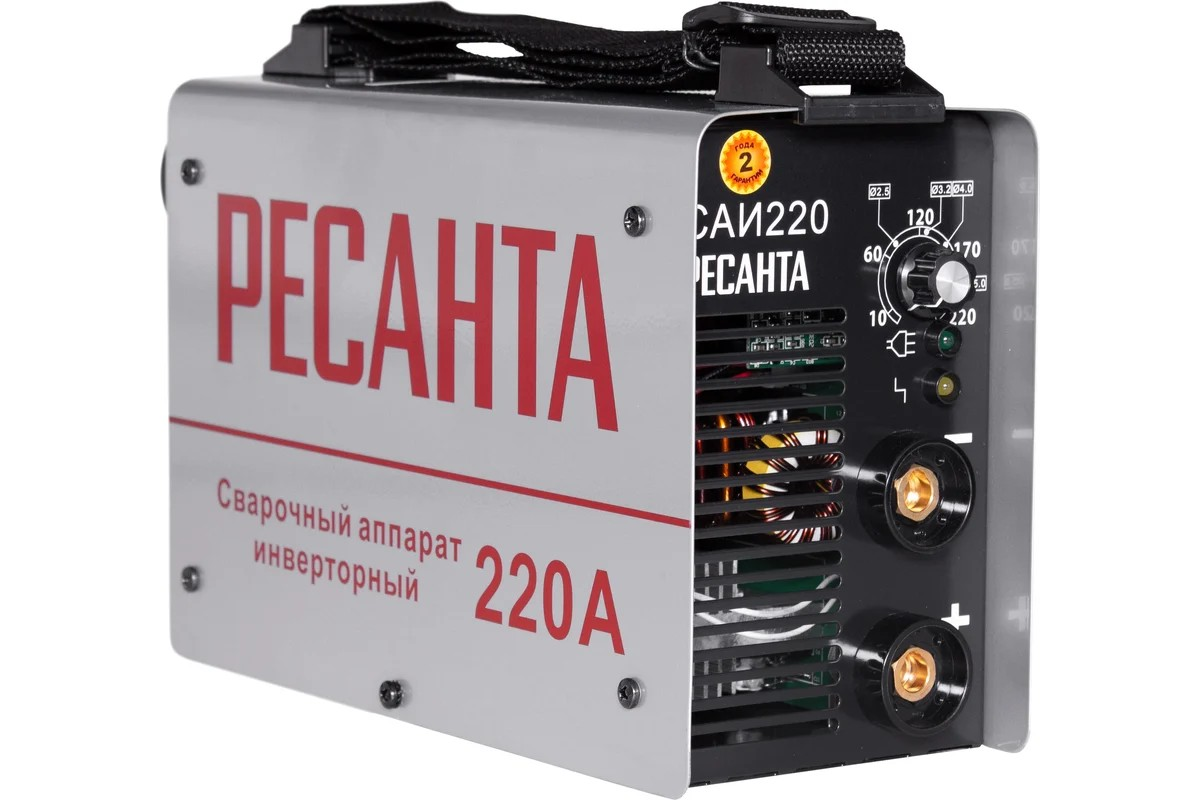 Сварочный аппарат инверторный САИ 220  Ресанта - Изображение №1
