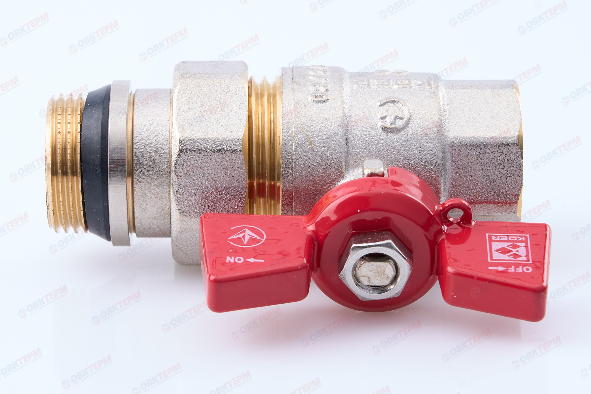 Кран шаровый с американкой "антипротечка" прямой  KOER   3/4"   (KR.227-Gi)  (40шт/ящ) - Изображение №5