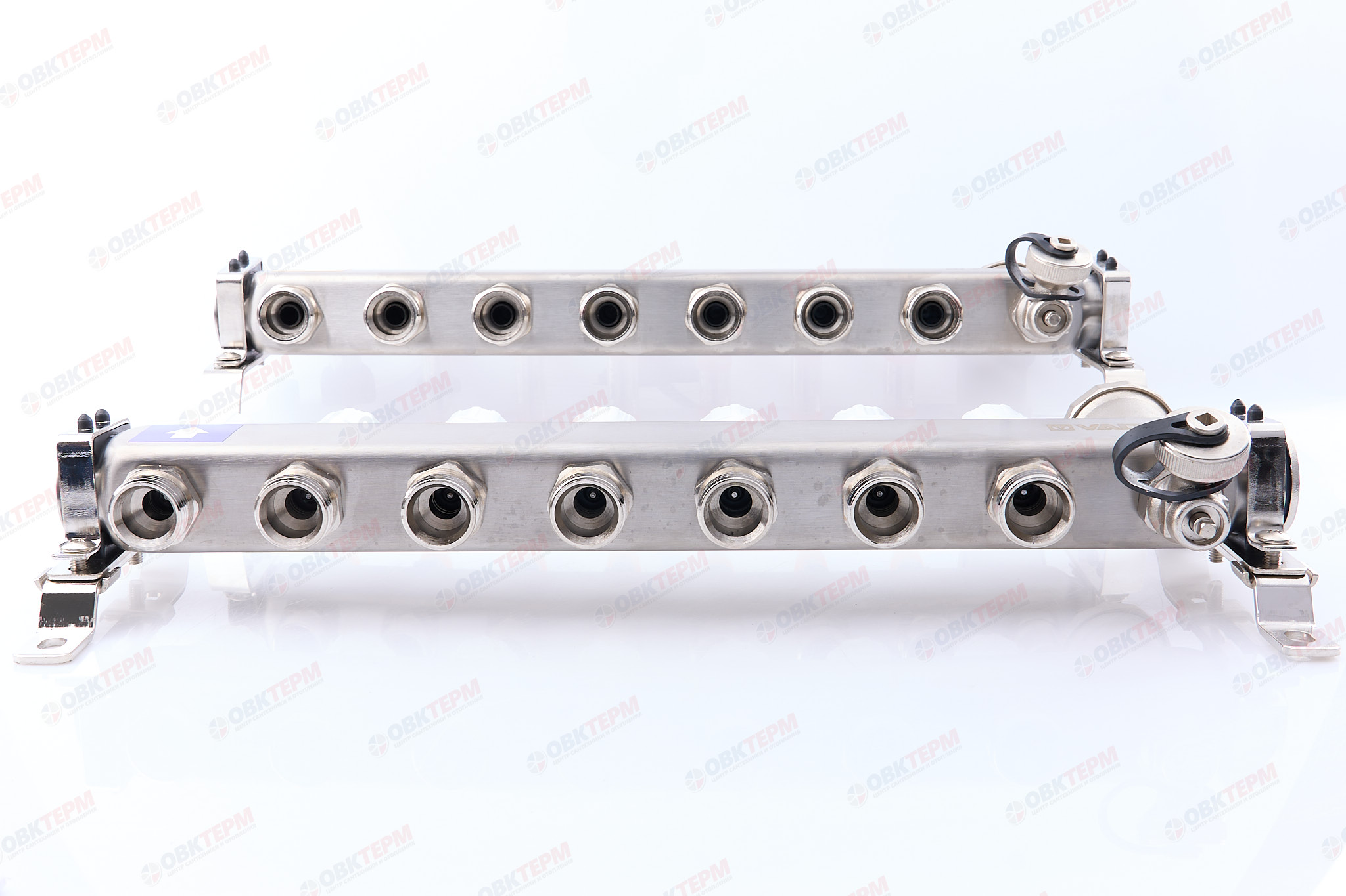 Коллект. ГРУППА   Valtec НЕРЖ со встр расх в сборе  1 * 7 вых. Еврок.3/4 (Аналог VTc.589.EMNX) - миниатюра №3