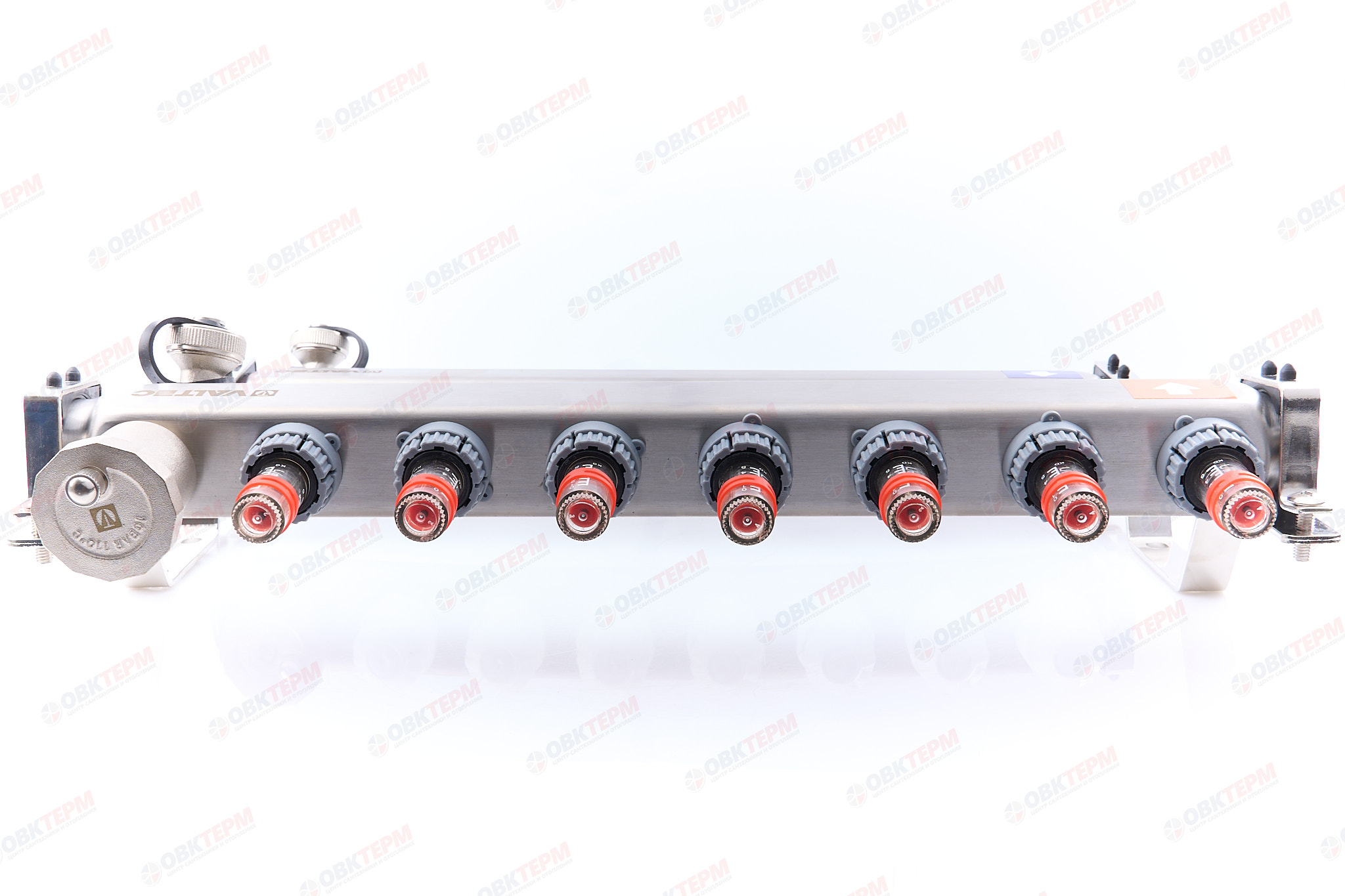 Коллект. ГРУППА   Valtec НЕРЖ со встр расх в сборе  1 * 7 вых. Еврок.3/4 (Аналог VTc.589.EMNX) - миниатюра №5