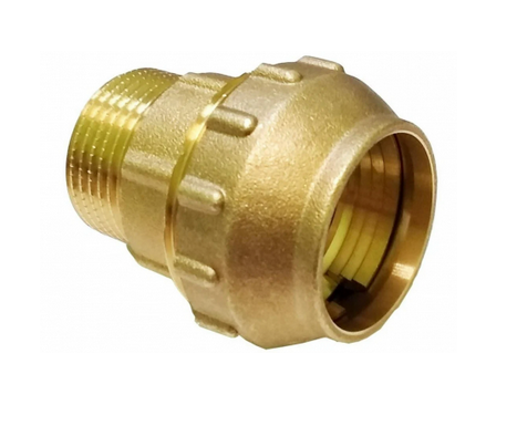 Муфта латунь 25 * 3/4" н  ПНД ТИМ   (70/10шт) - Изображение №2